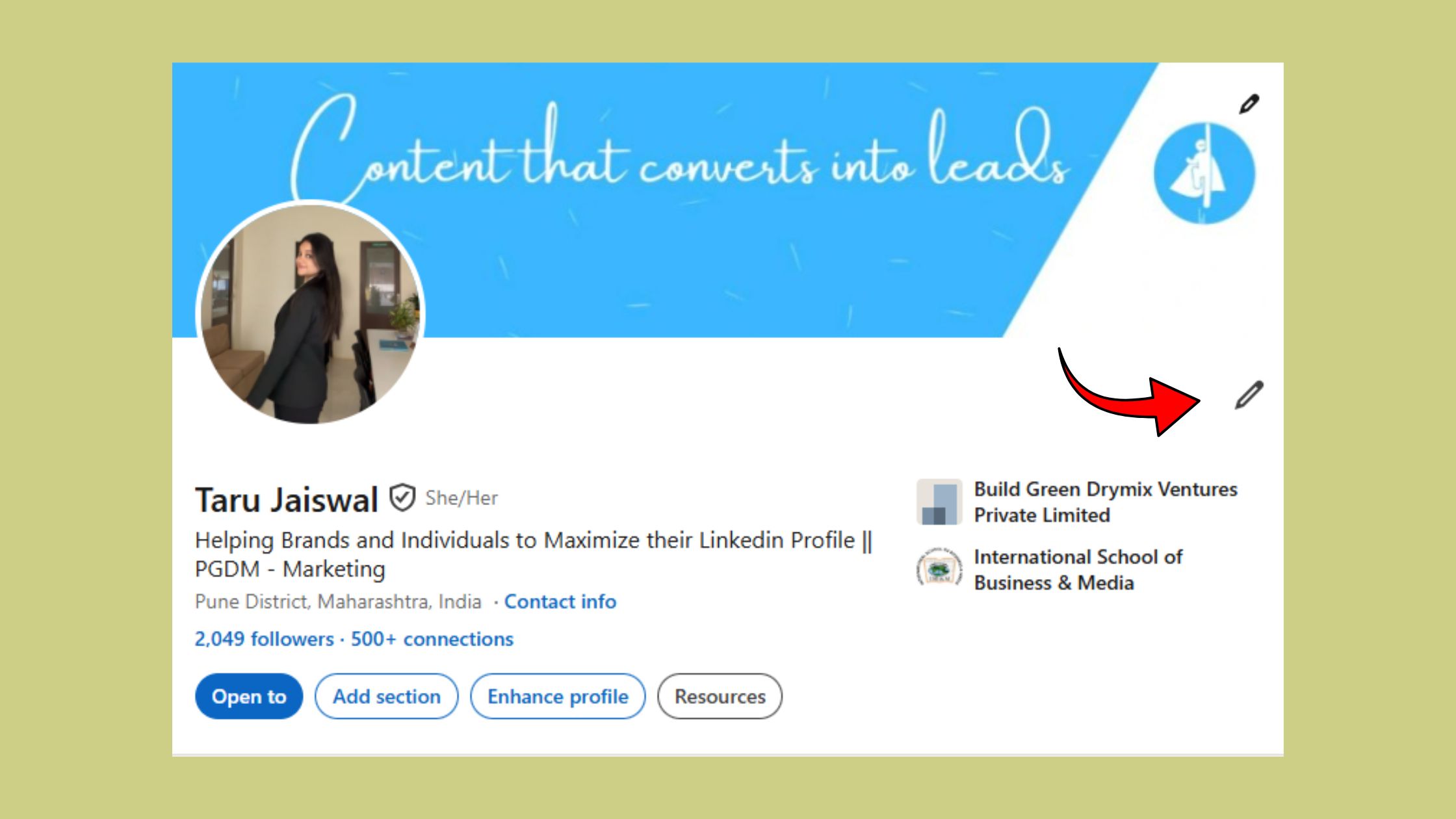 LinkedIn Custom Button