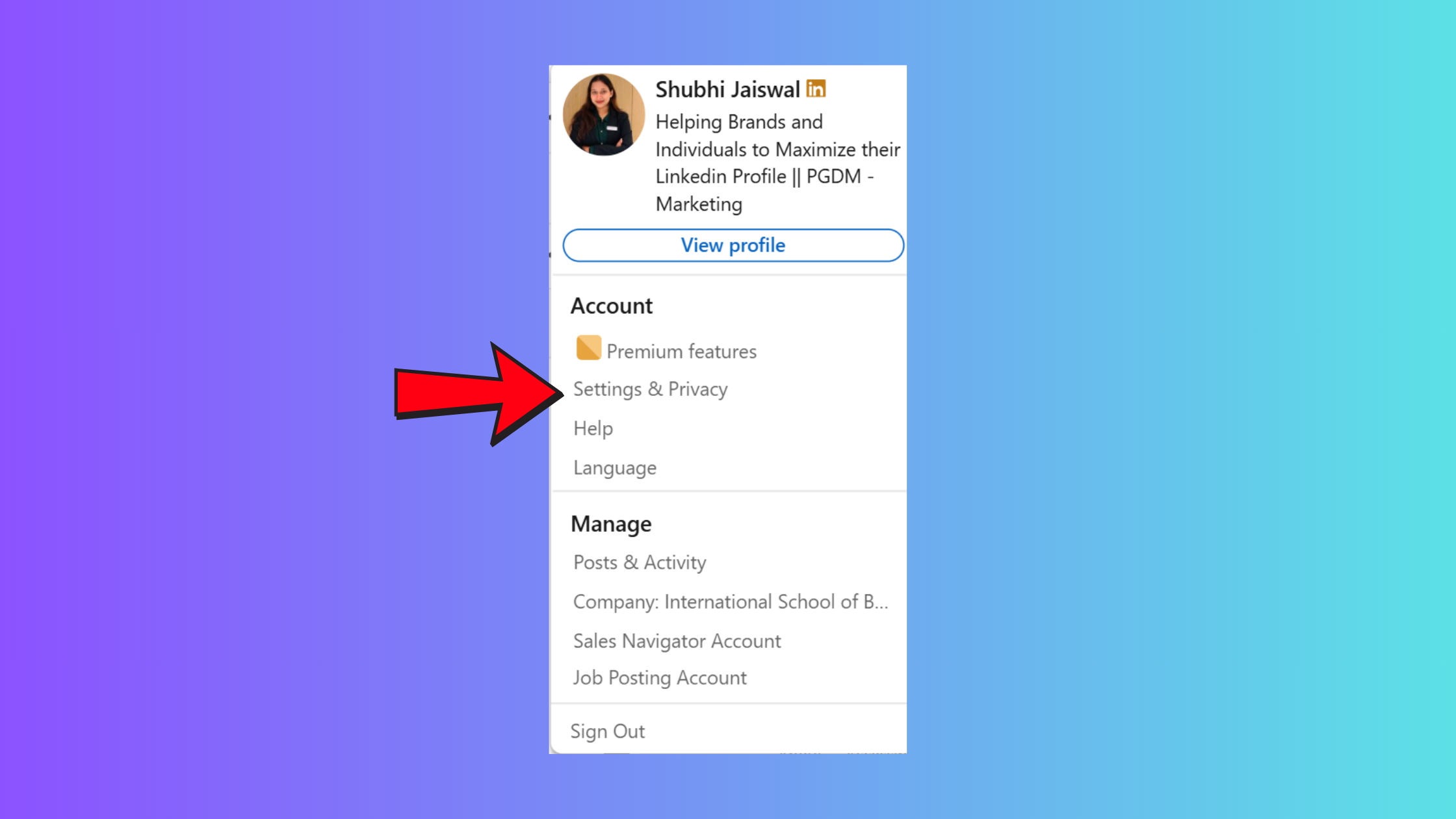 Steps to export linkedin contacts