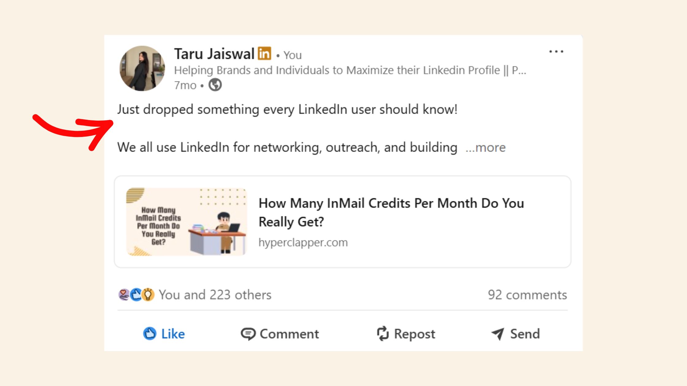 Promote a LinkedIn Article