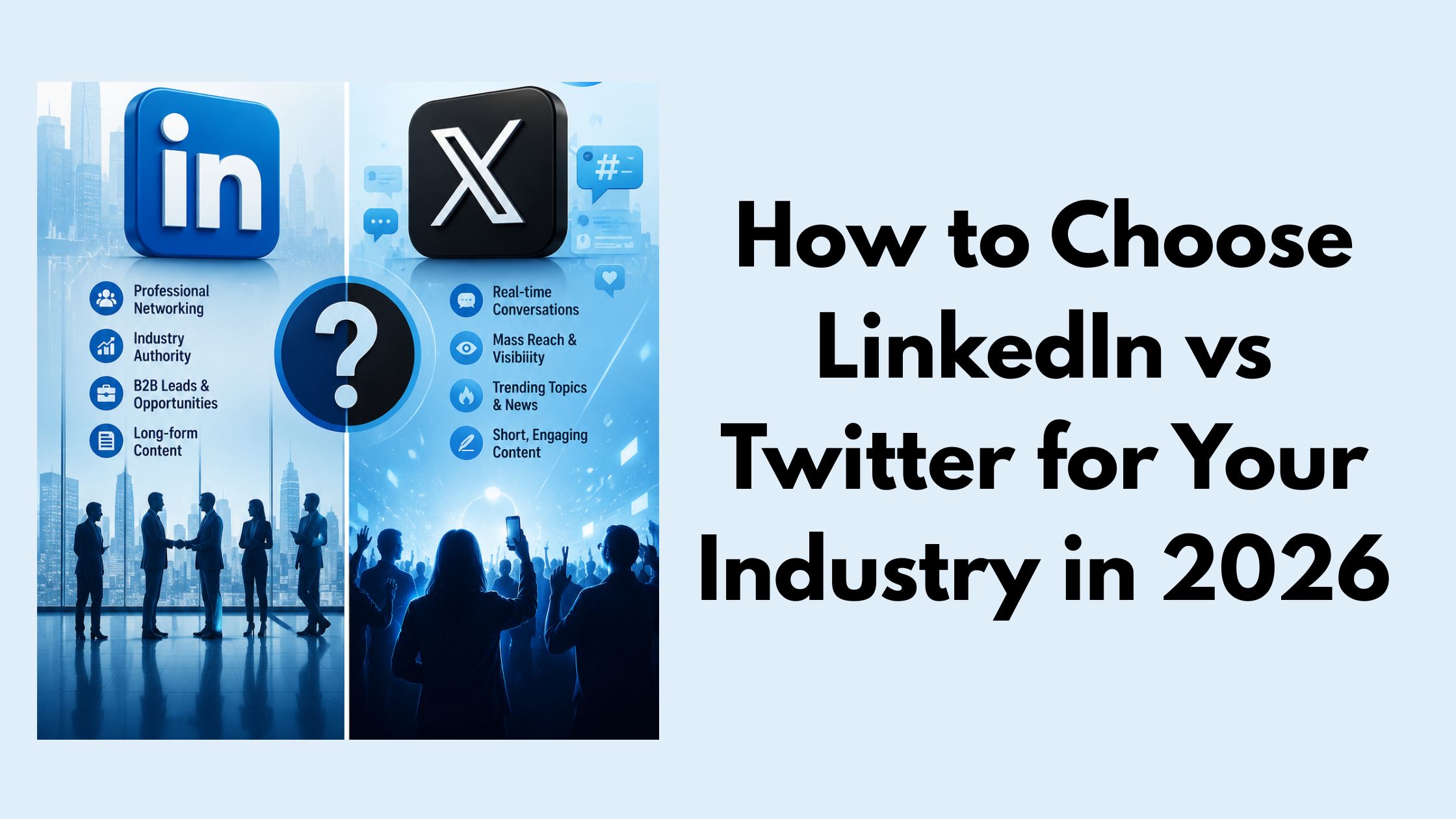 How to Choose LinkedIn vs Twitter for Your Industry in 2026