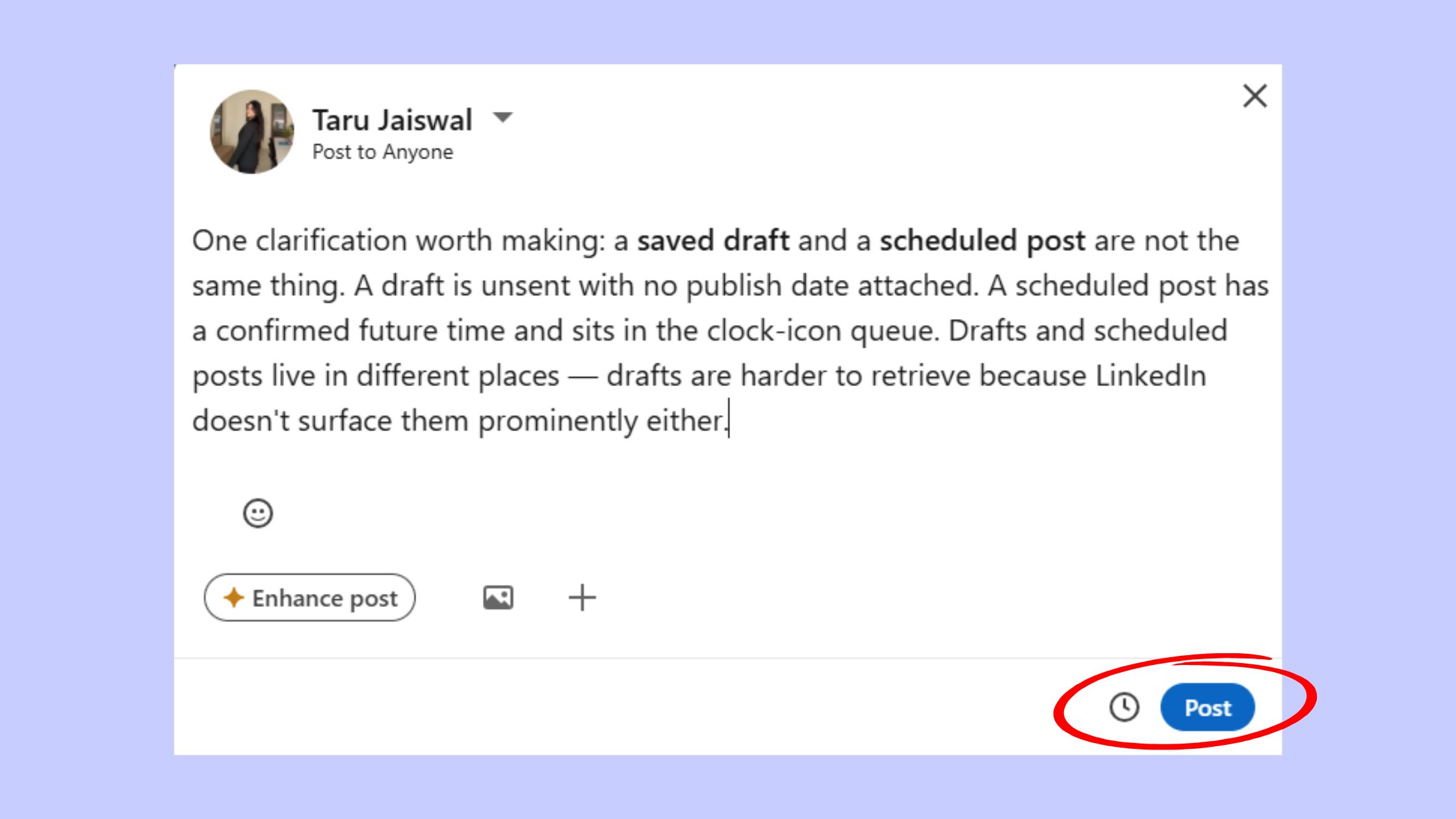 Linkedin Scheduled Posts