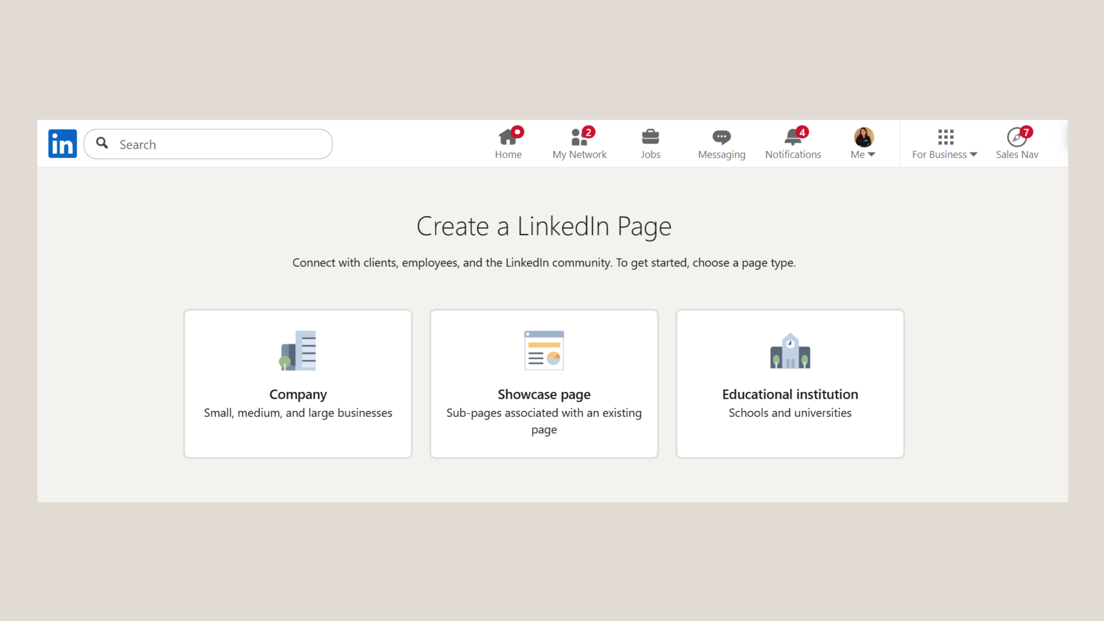 Create a Company Page