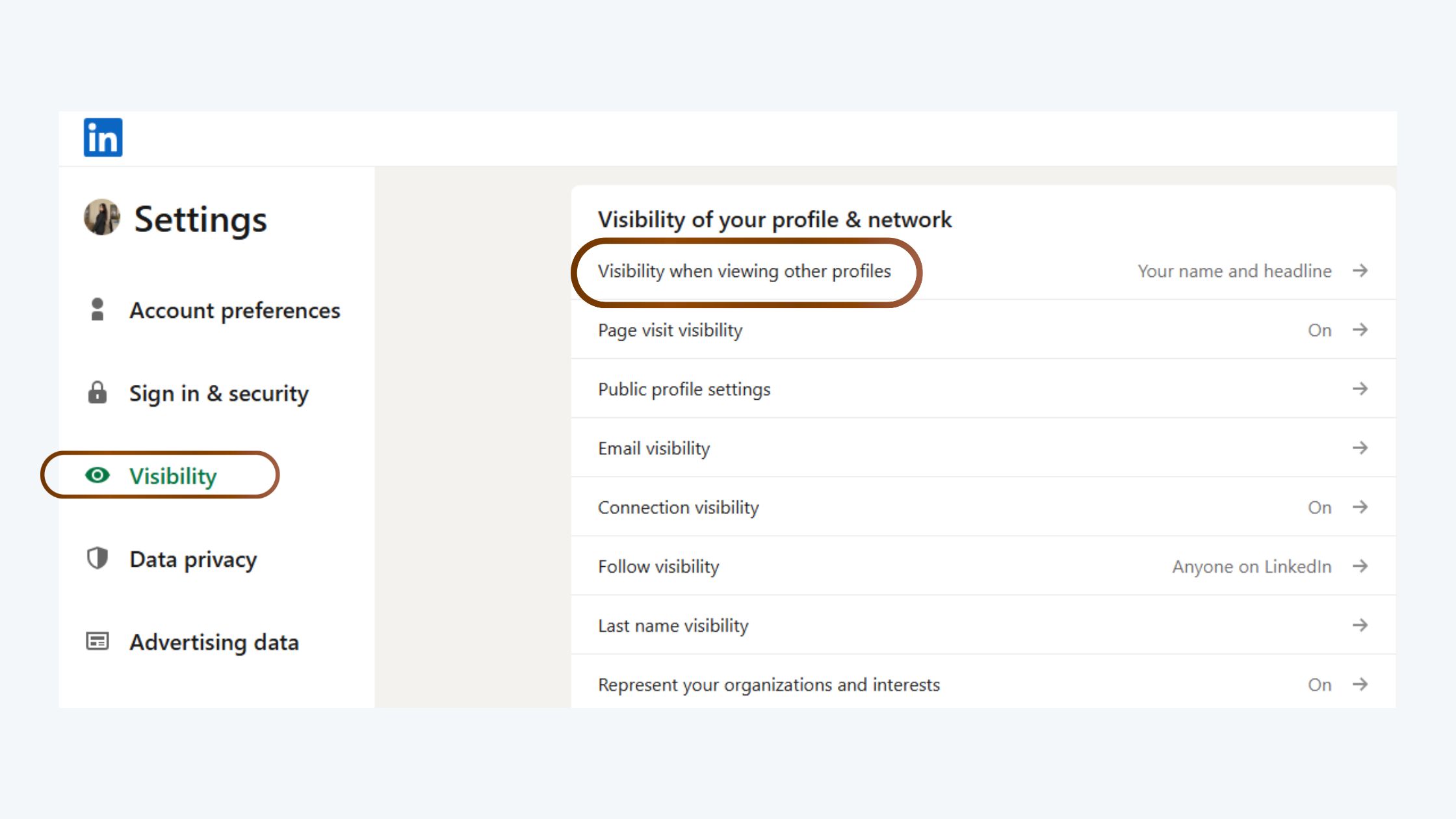 LinkedIn Private Mode