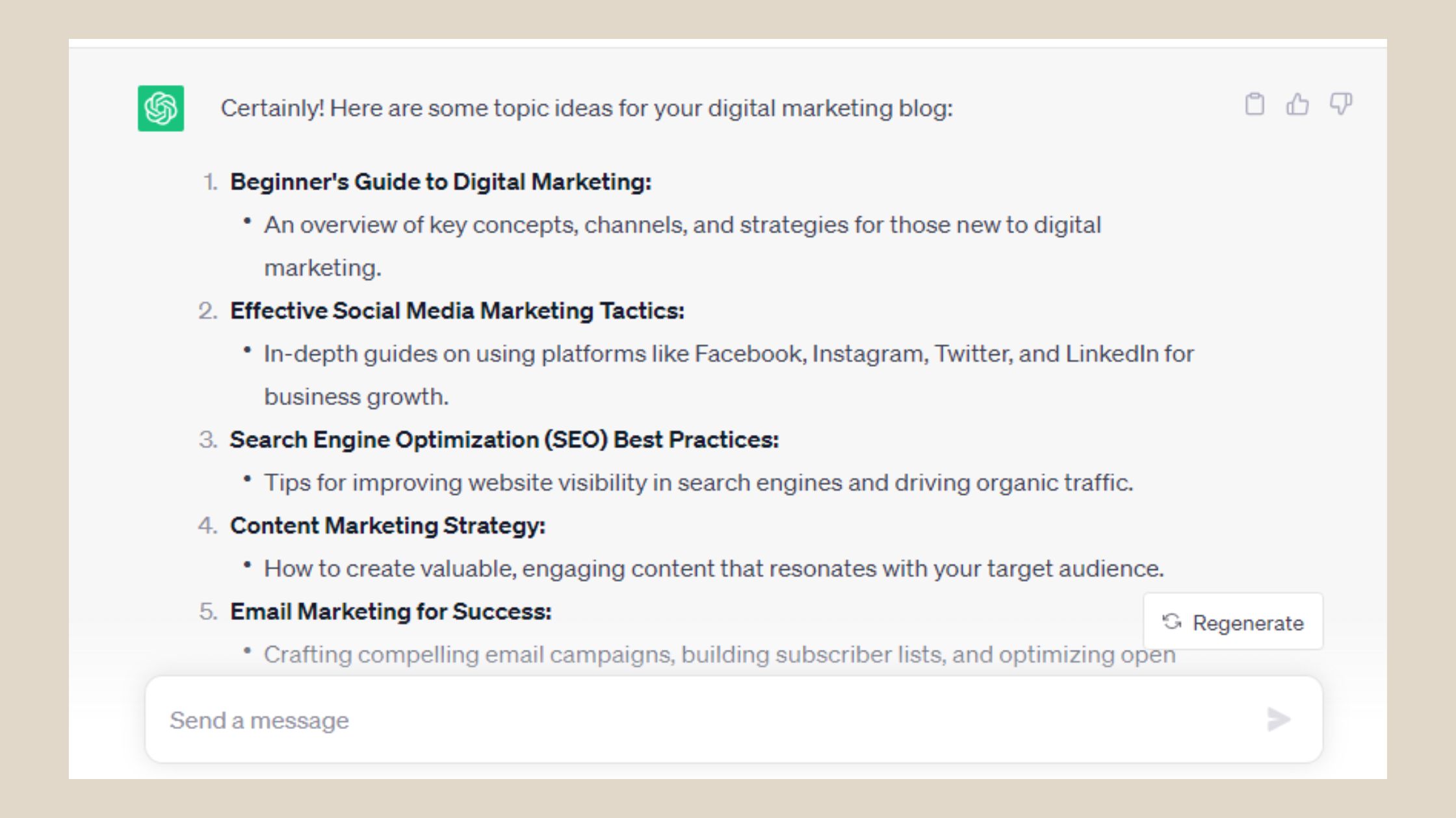 ChatGPT LinkedIn Content Strategy