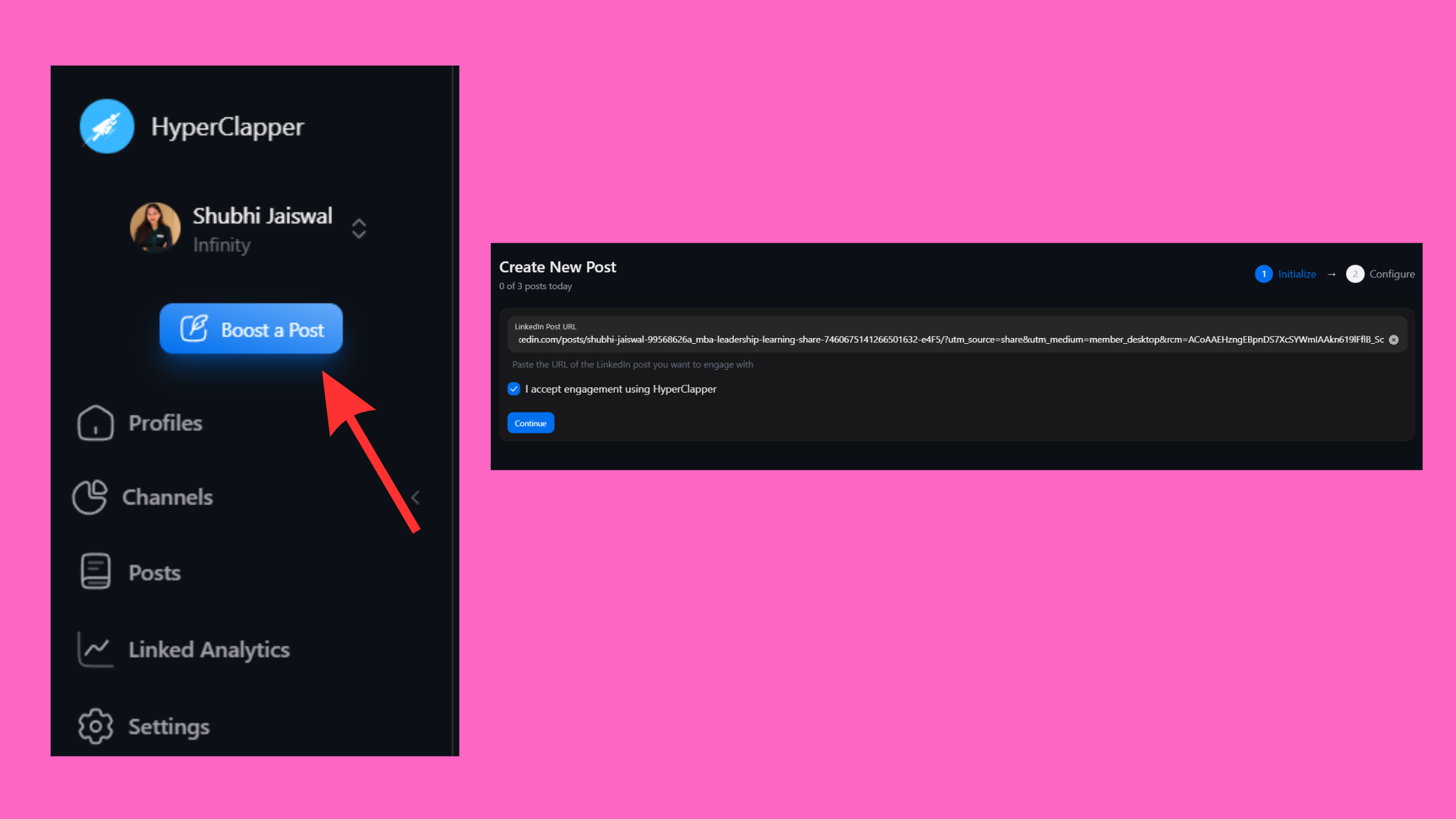 Create and publish your LinkedIn post