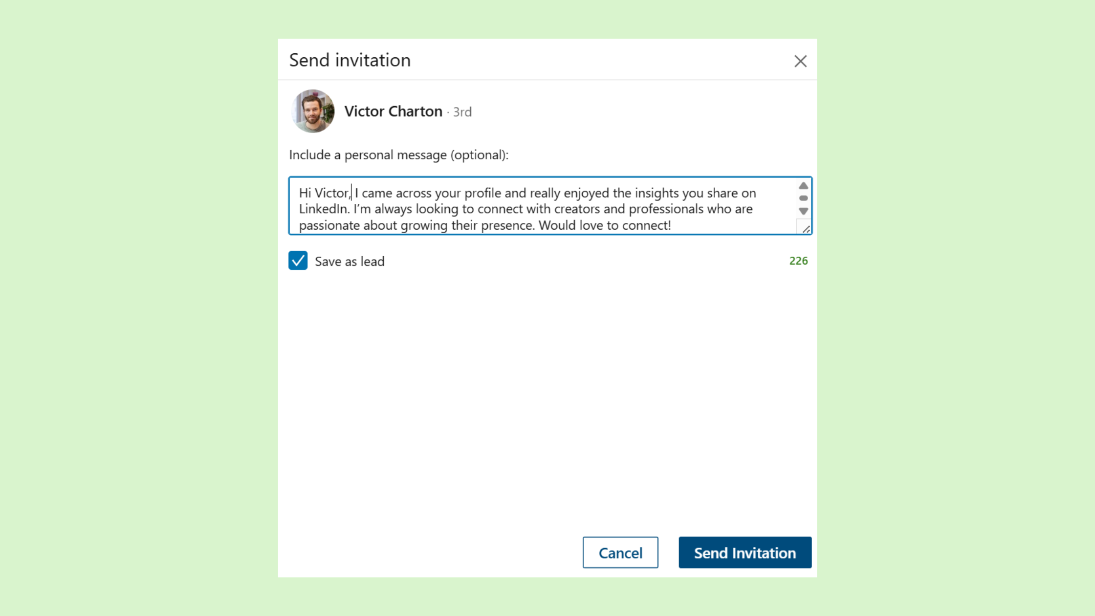 Message Personalization