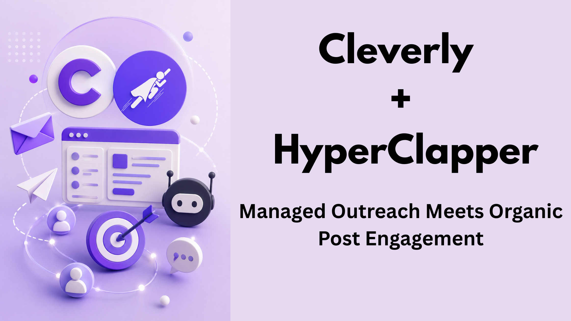 Cleverly + HyperClapper: Managed Outreach Meets Organic Post Engagement