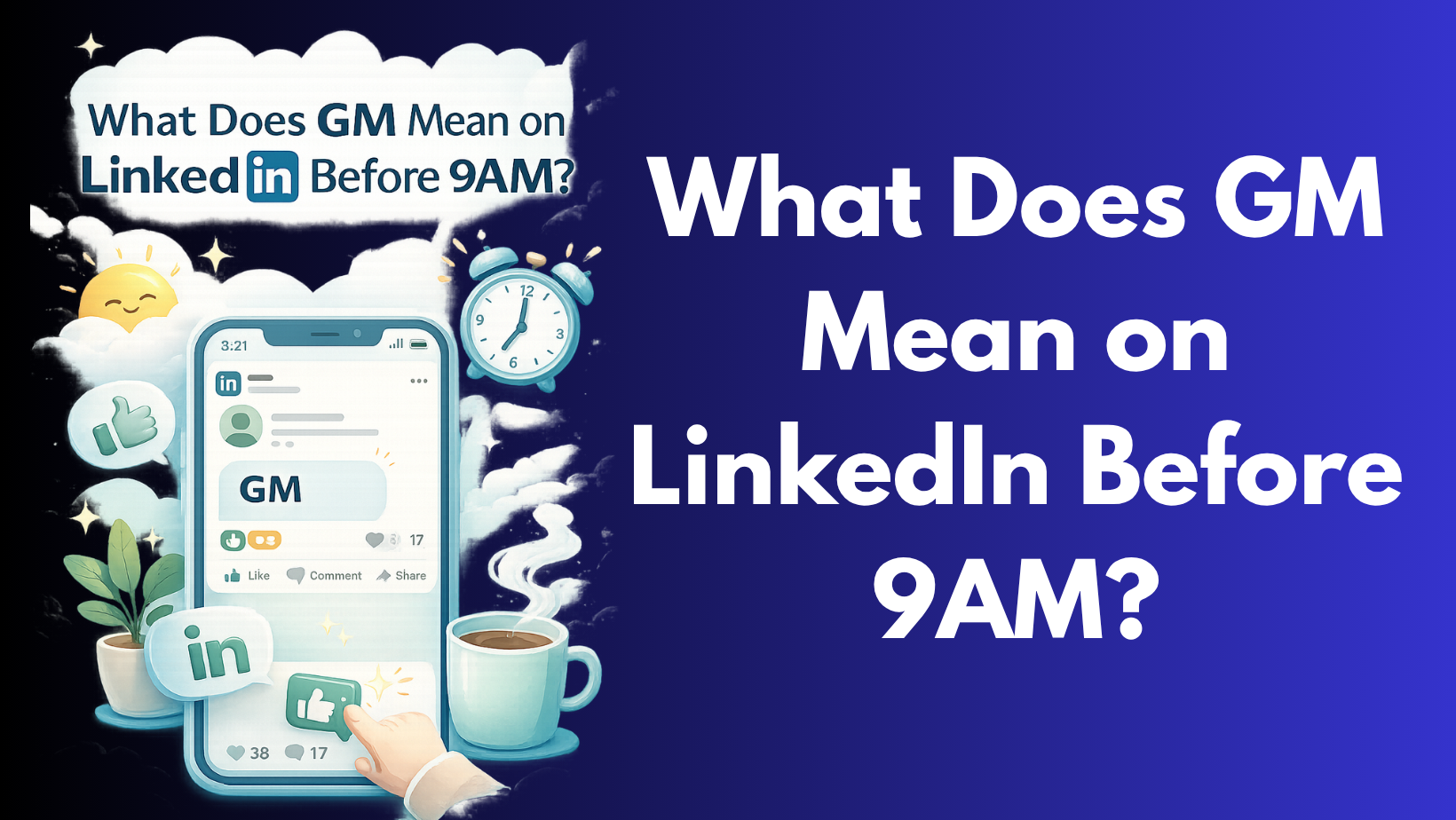What Does GM Mean on LinkedIn Before 9AM?