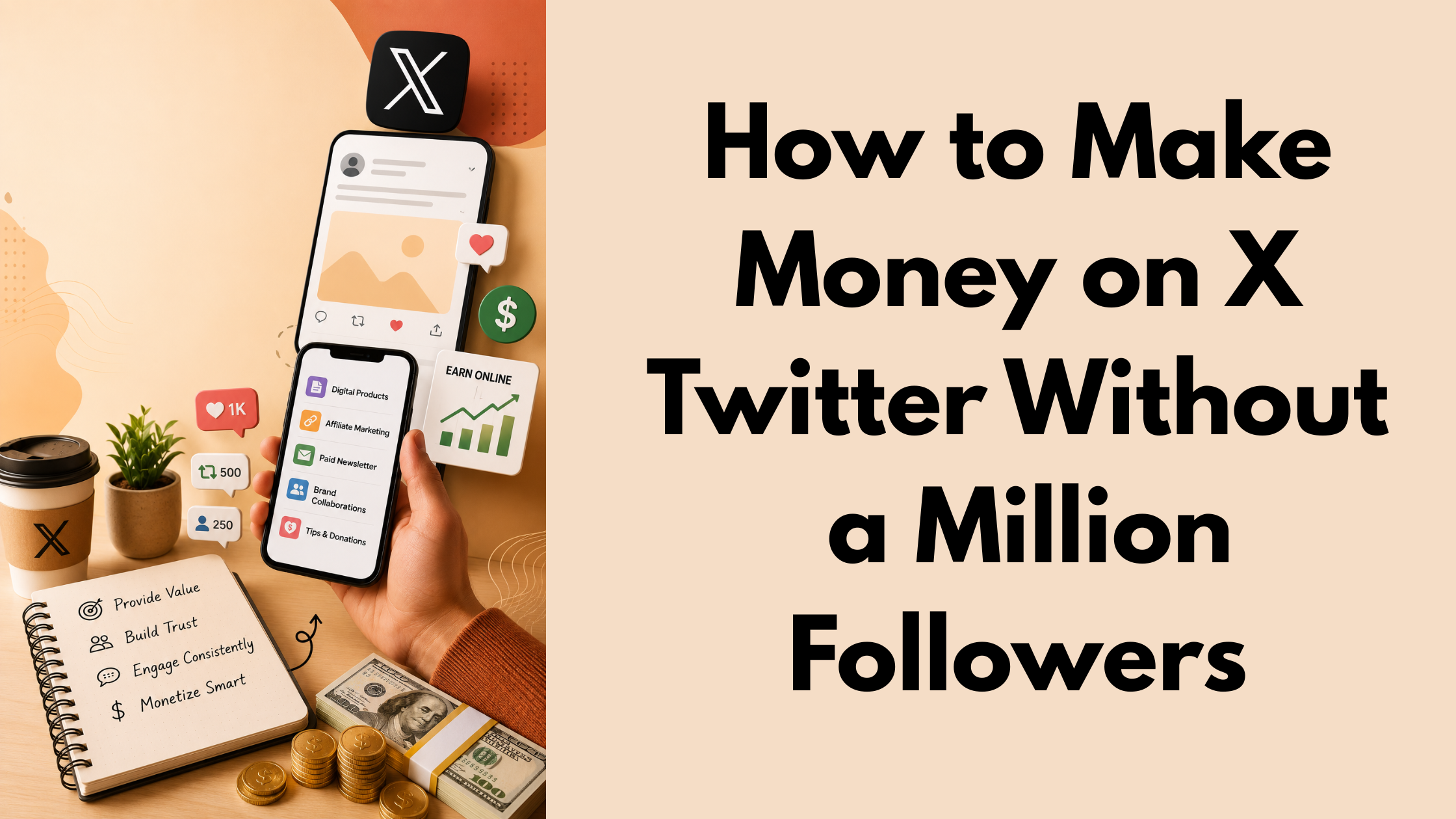 How to Make Money on X Twitter Without a Million Followers