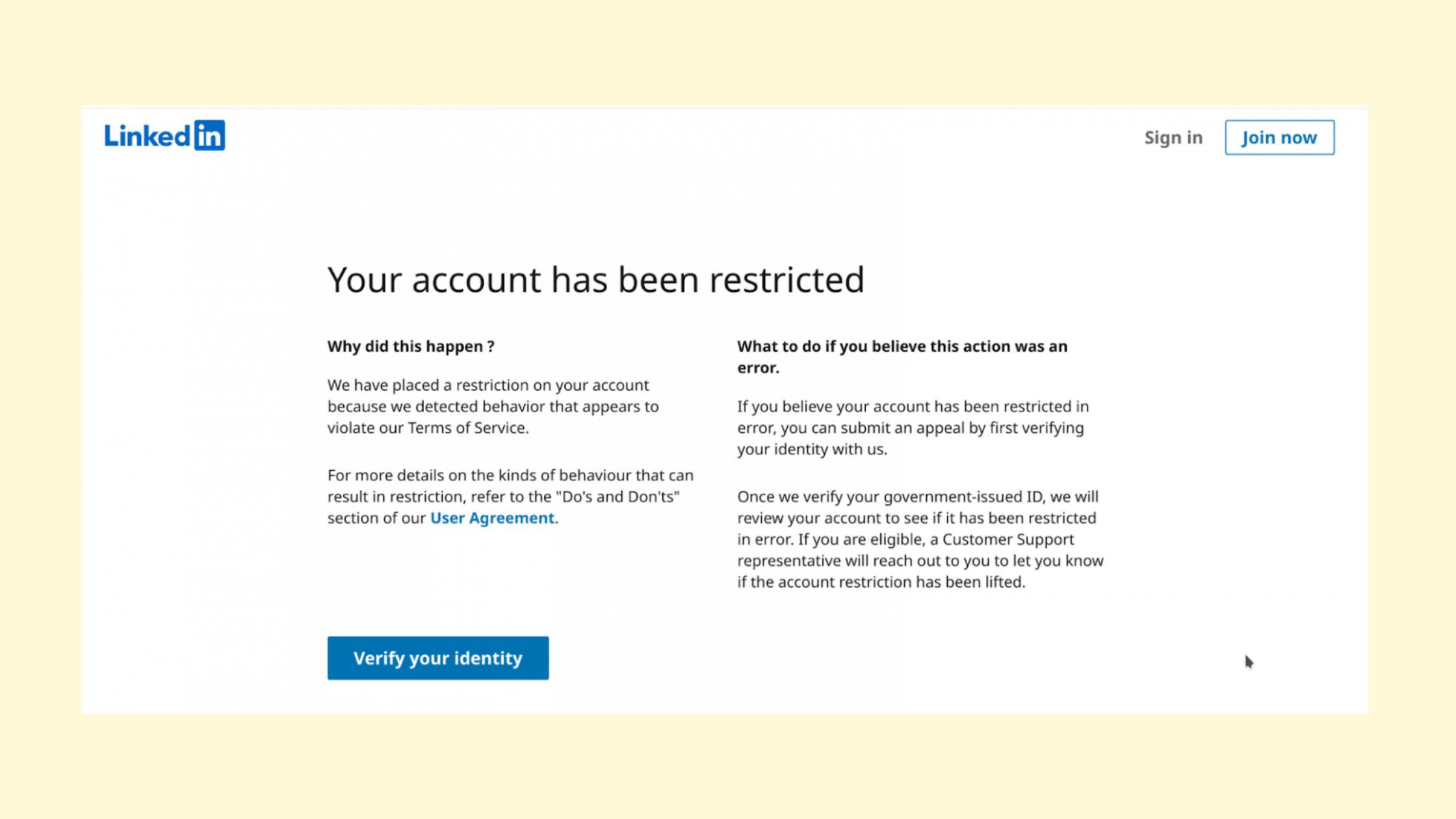 Why Did LinkedIn Restrict My Account?