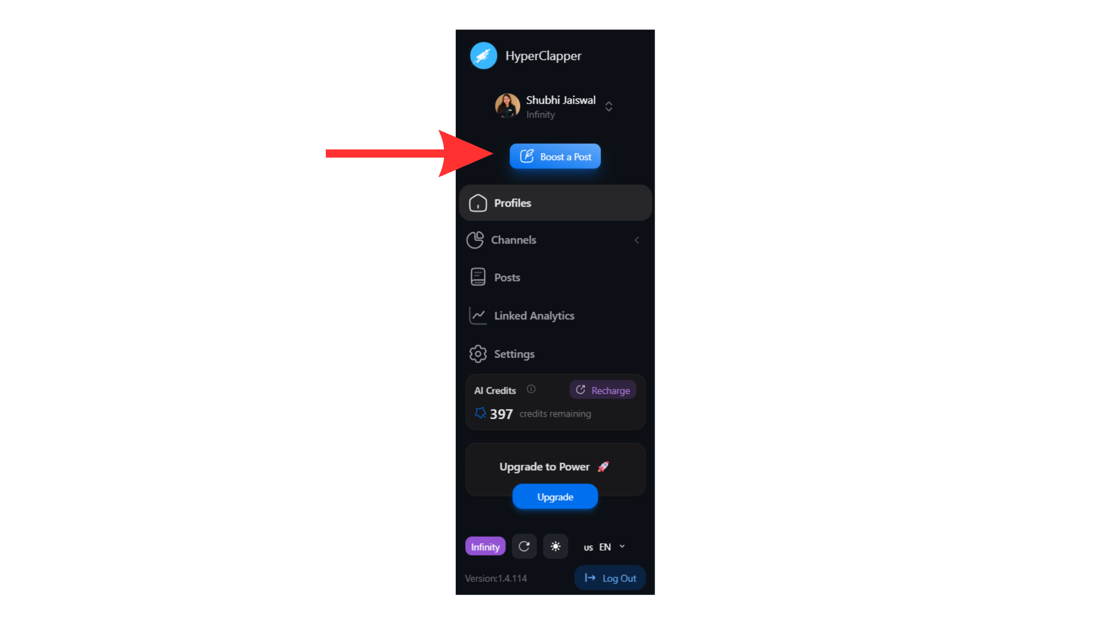 Boost post visibility with Hyperclapper