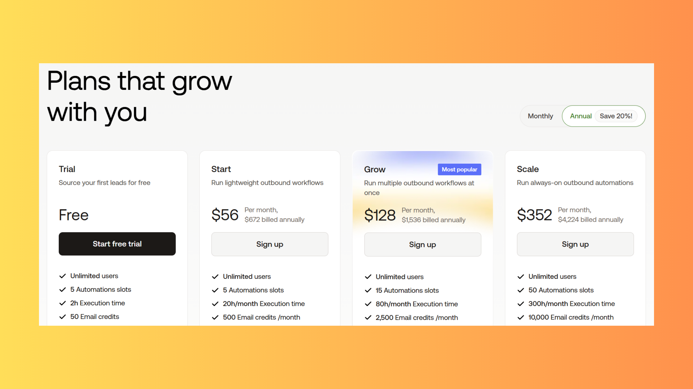 PhantomBuster Pricing Plans