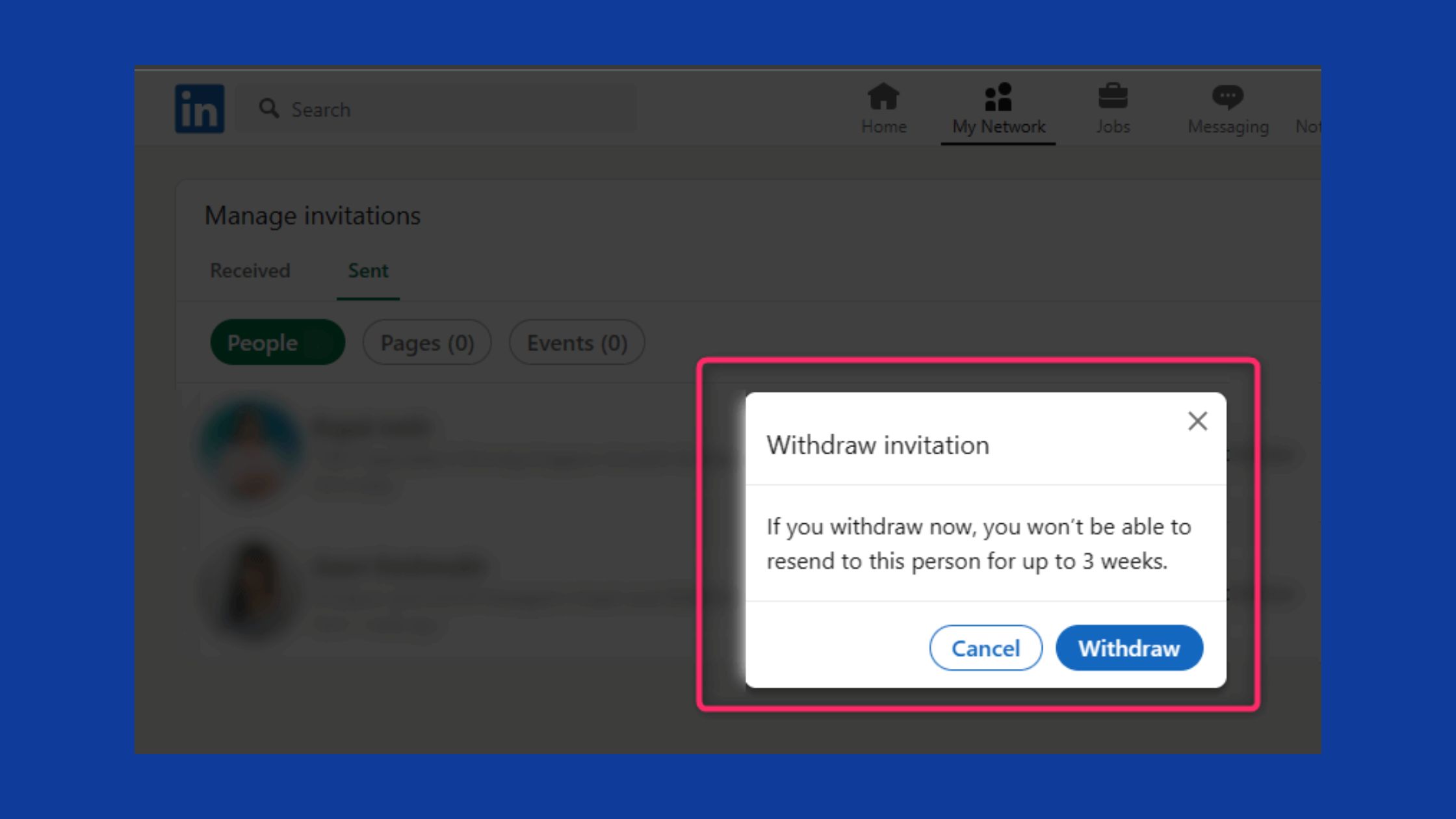 How to Resend After Withdrawing