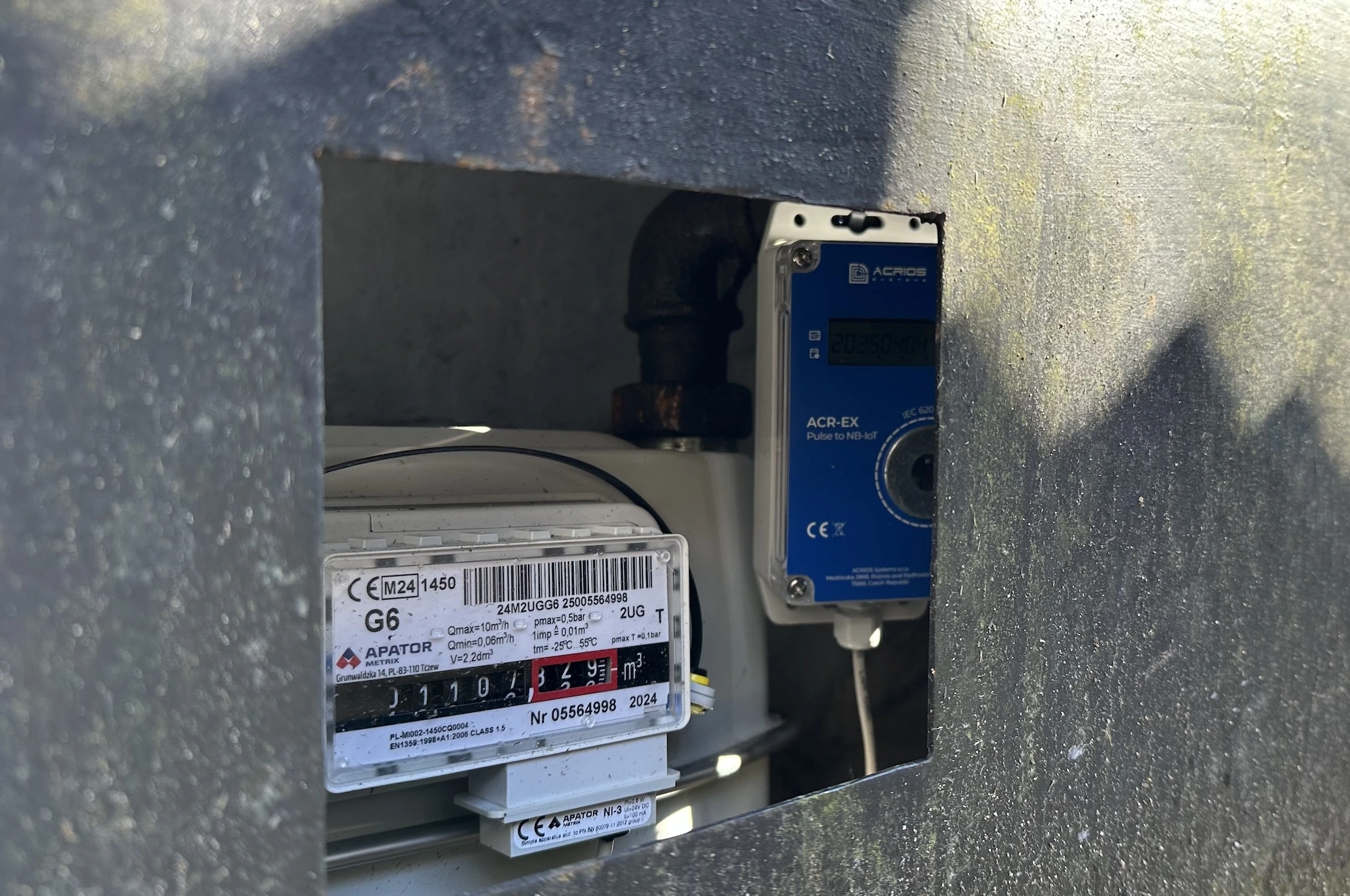 ACRIOS' ACR-EX datalogger for gas utilities in the field