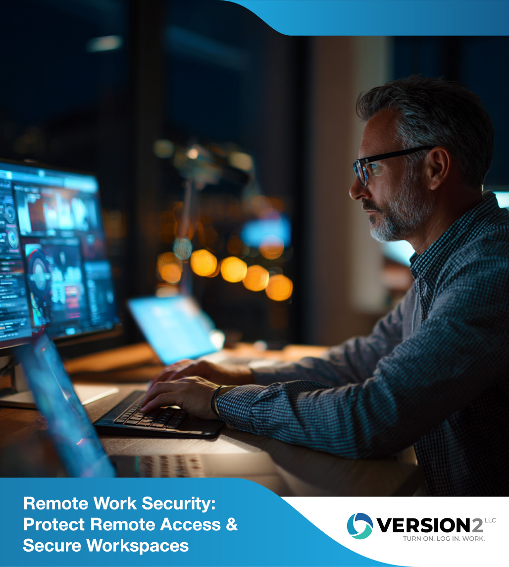 IT security agent working on his powerhouse software. 