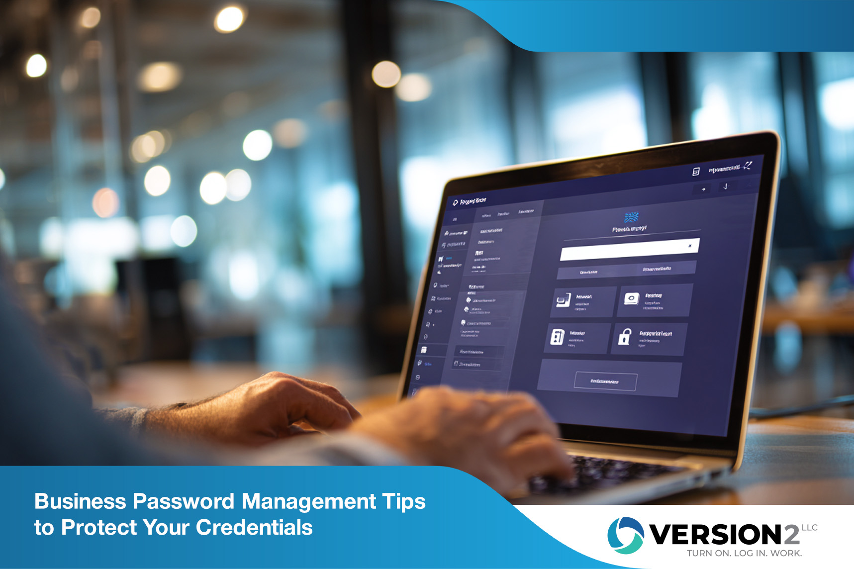 IT security agent working on his powerhouse software.