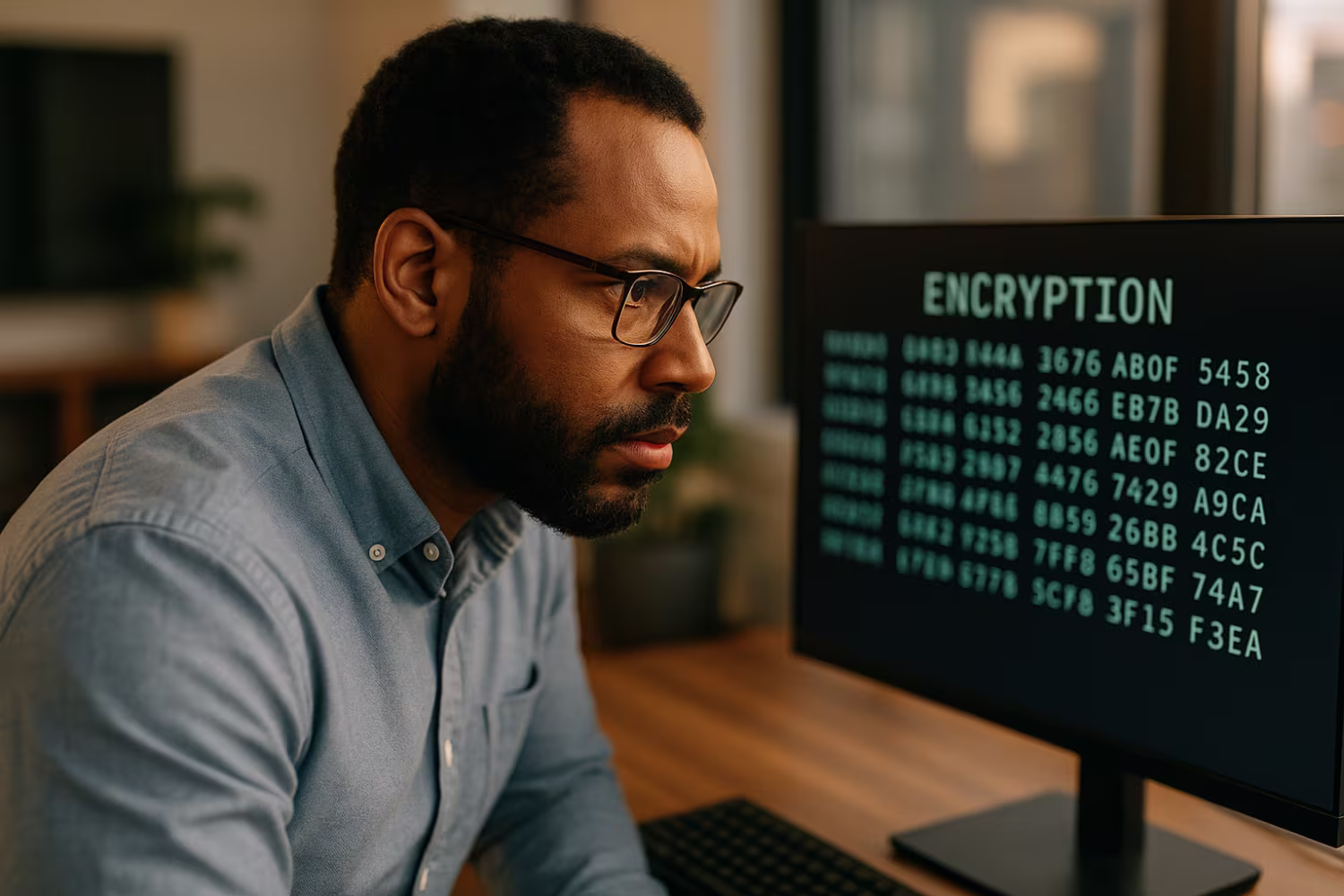 IT professional conducting compliance audit