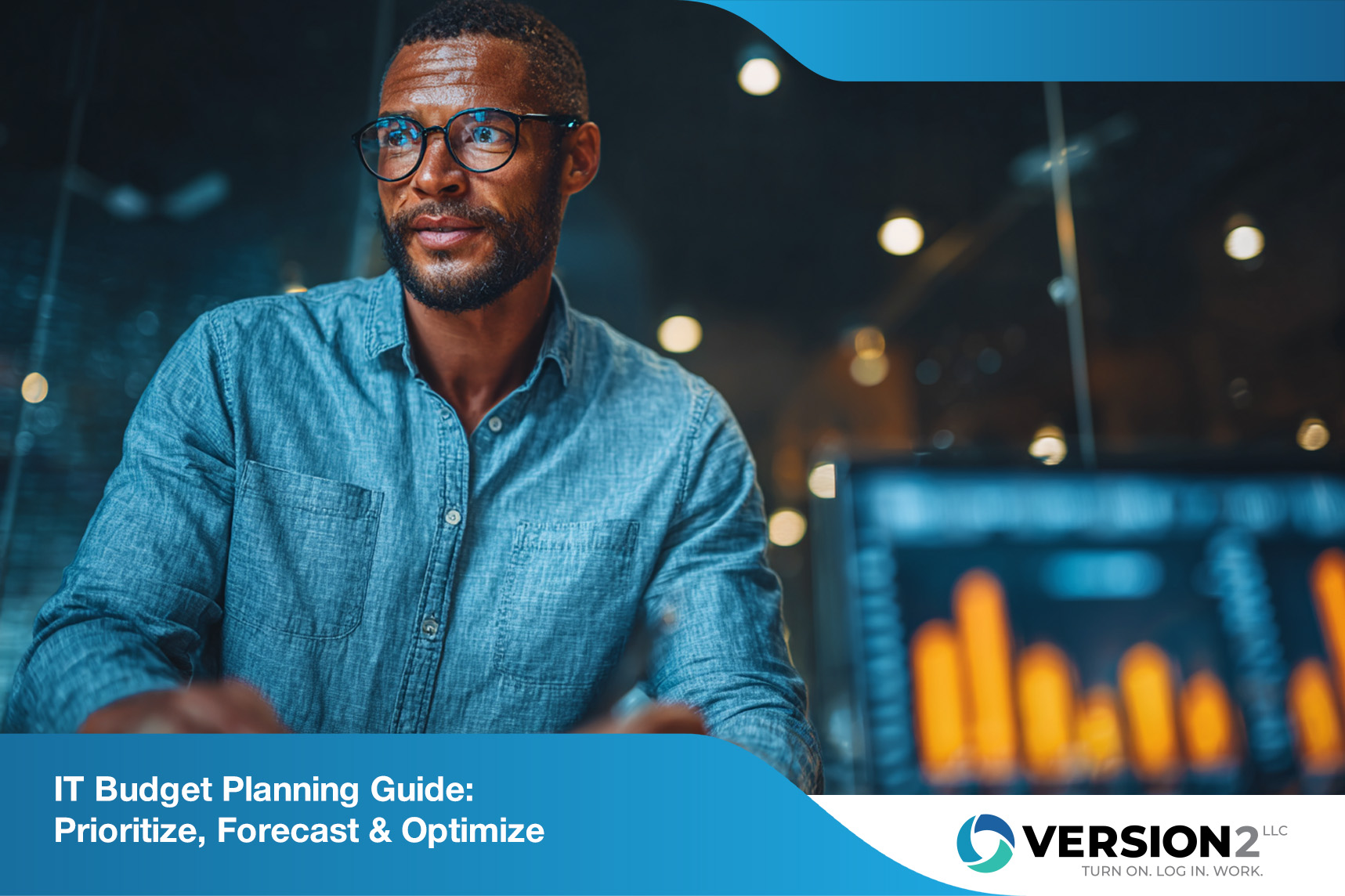 IT security agent working on his powerhouse software.