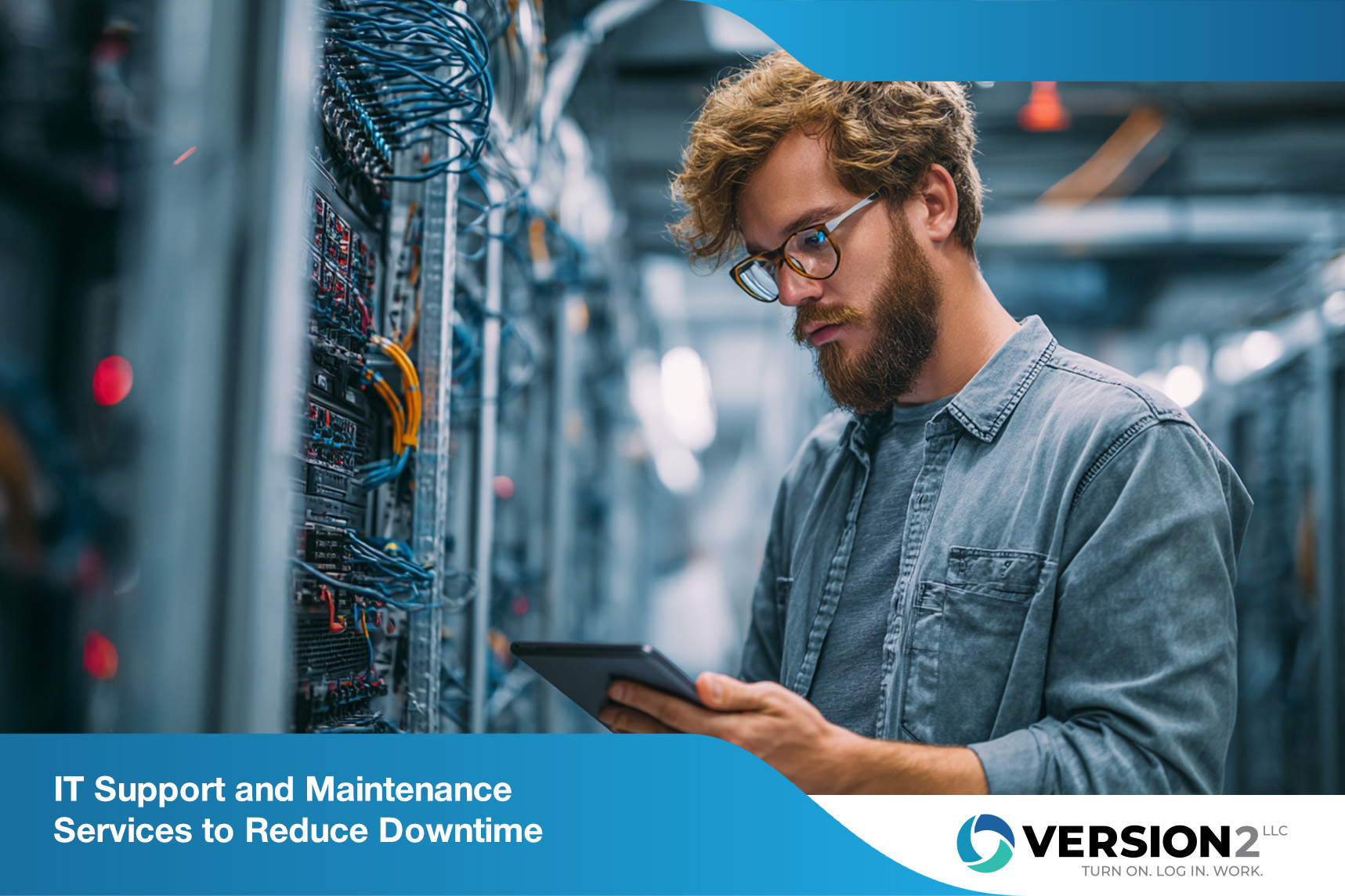 IT security agent working on his powerhouse software.