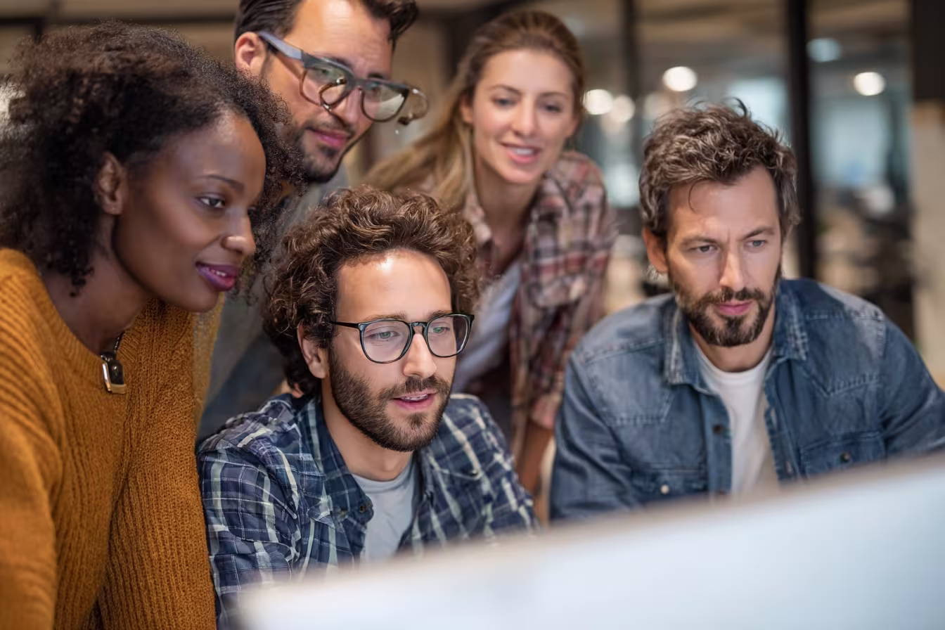 Diverse professionals exploring AI basics