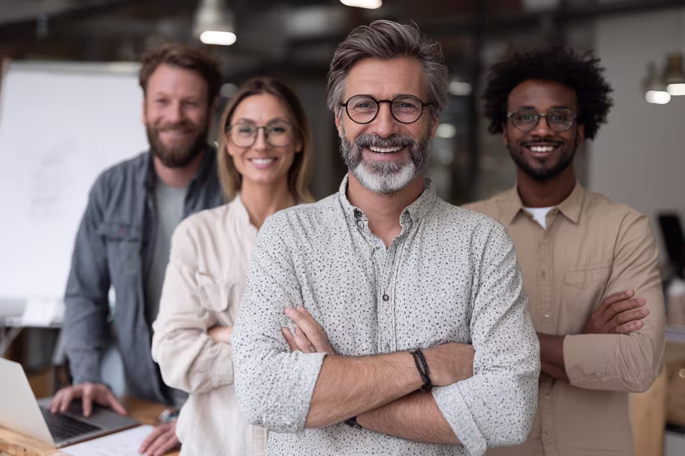 Diverse IT team providing MSP services