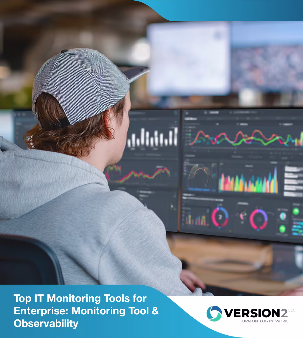 IT security agent working on his powerhouse software.