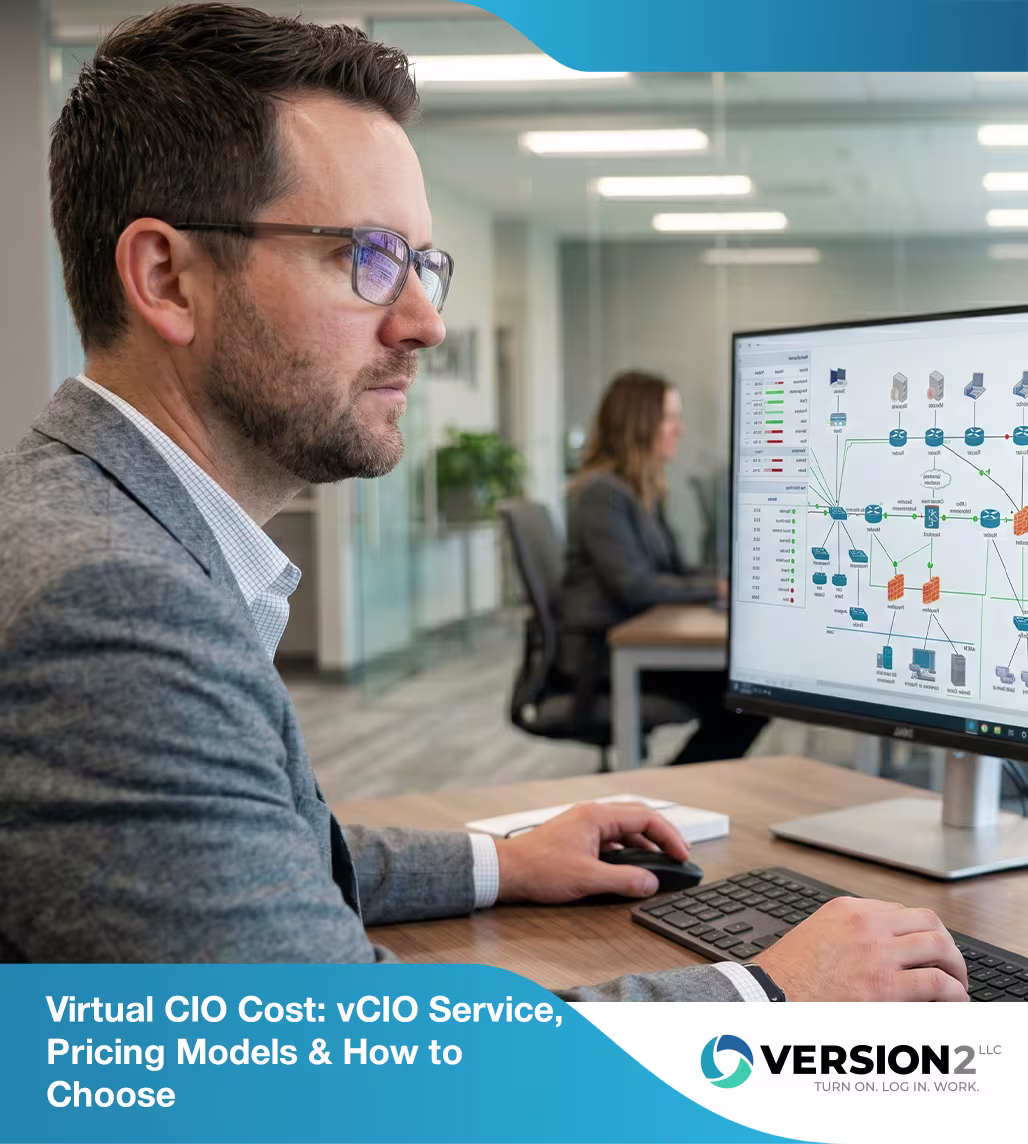 IT security agent working on his powerhouse software. 