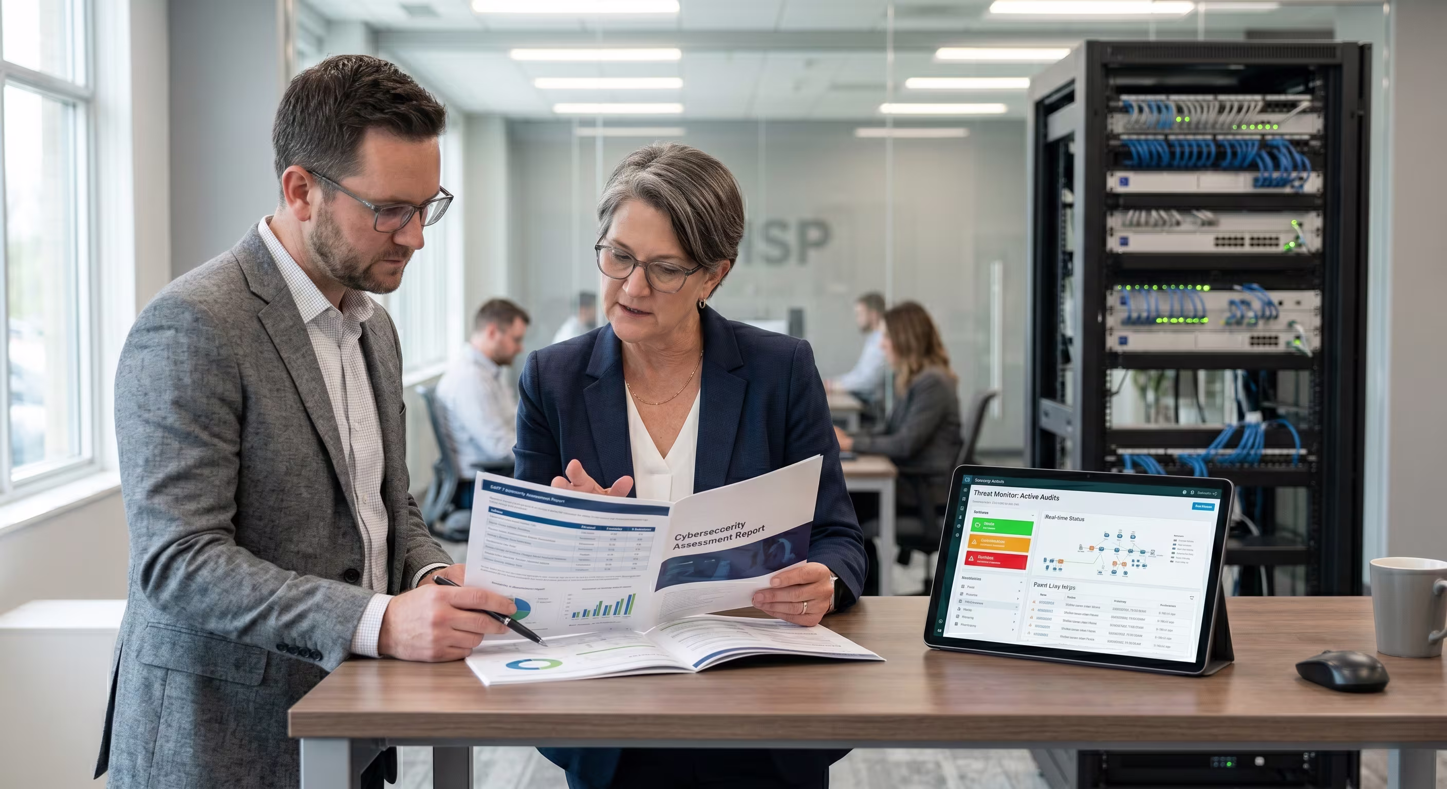 Virtual CIO analyzing cost charts