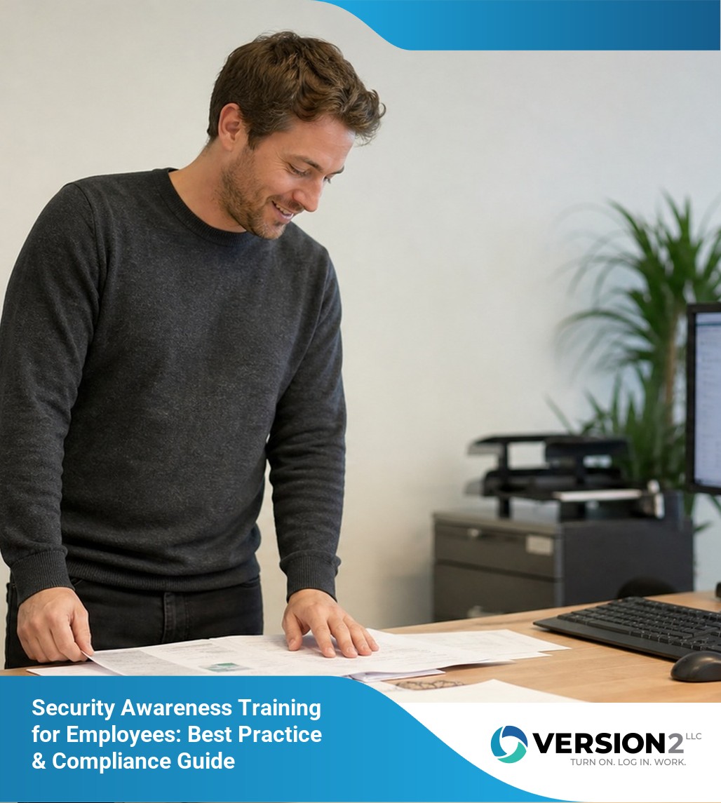 IT security agent working on his powerhouse software.