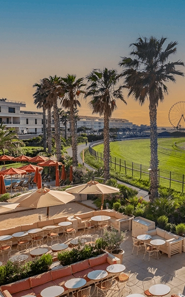 Vue terrasse hippodrome, Villa M Marseille.