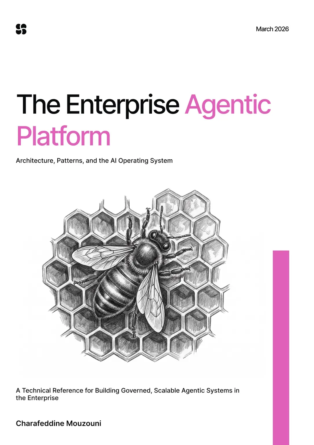 The architecture for running your business on agents without losing control. Storage, middleware, master and local agents. The full enterprise blueprint. Author: Charafeddine Mouzouni.