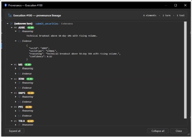 Provenance viewer