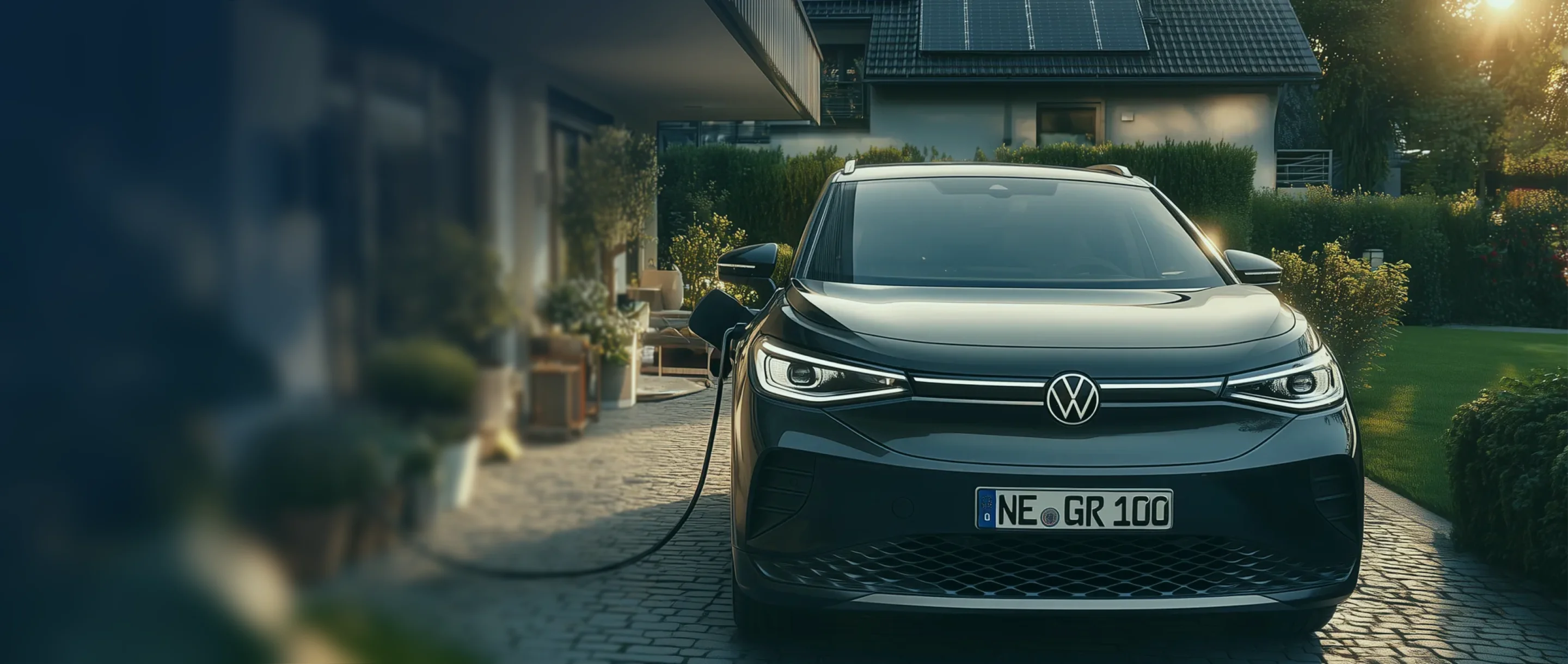 EV charging background