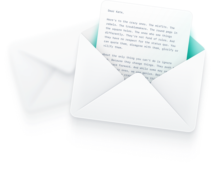 Newsletter envelope illustration