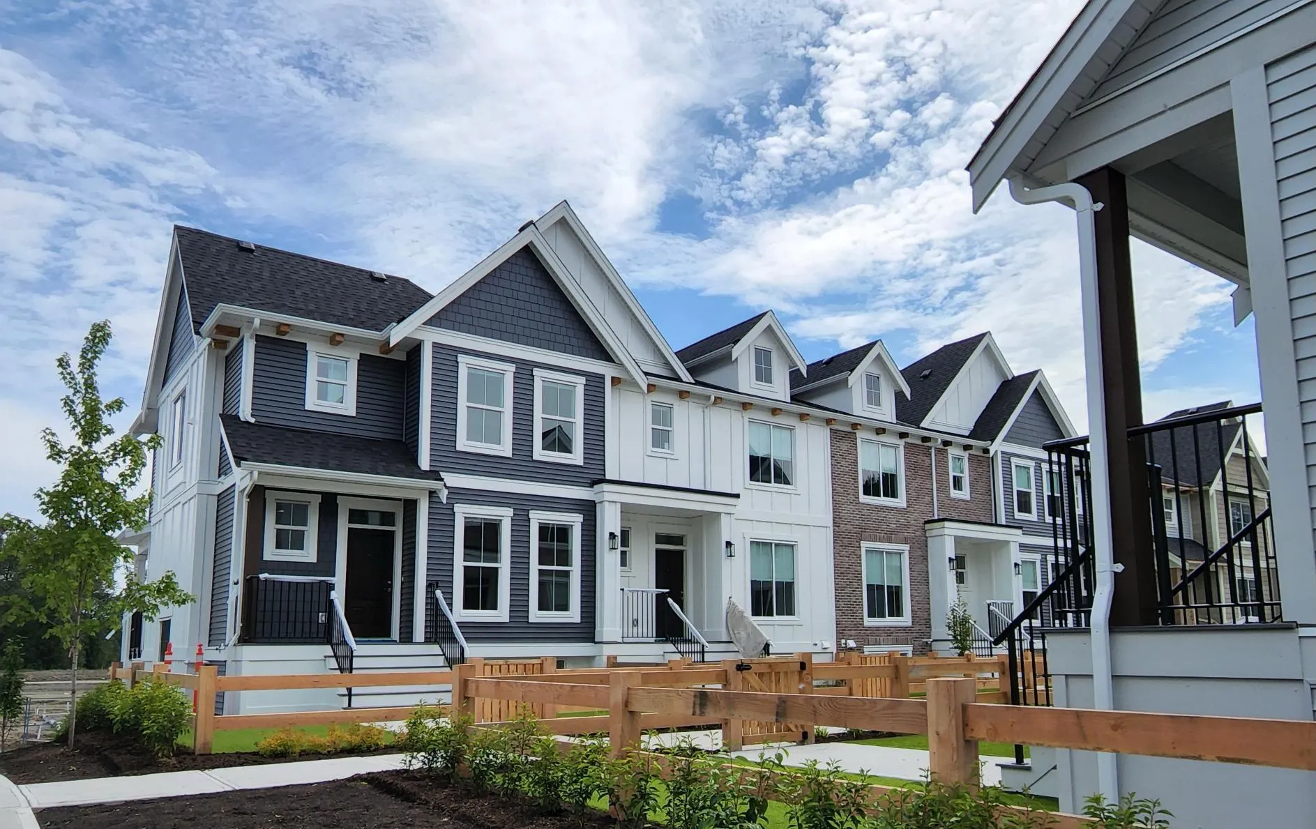 Modern townhouse new home listing and premium rental unit.