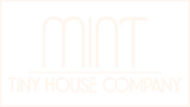 Mint Tiny House Company logo with stylized text and underline.
