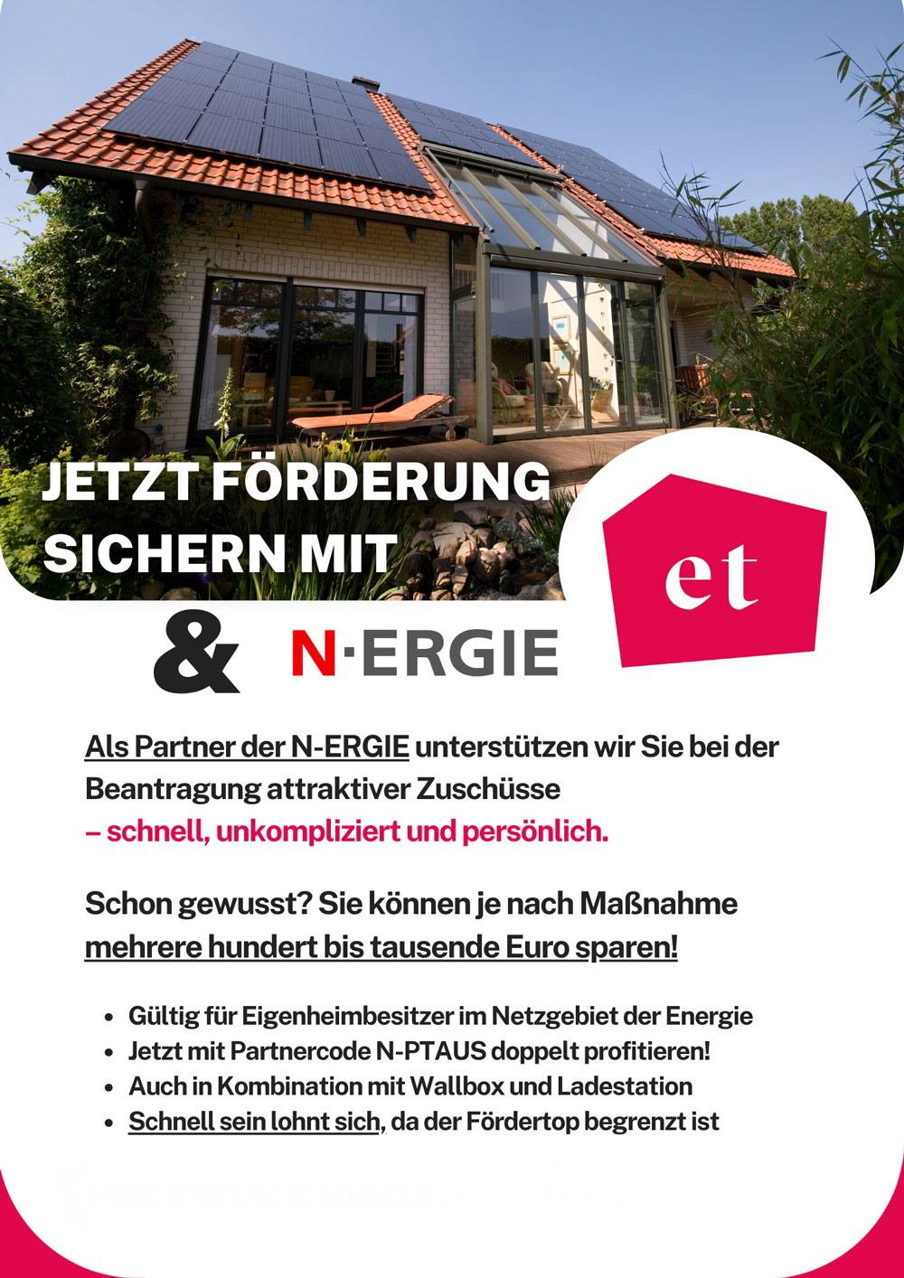 Solarangebot Solaranlage Angebot mit Montage Elektriker Nürnberg Fürth Erlangen Franken 