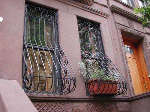 Metal protection bars NYC featuring belly guard design.