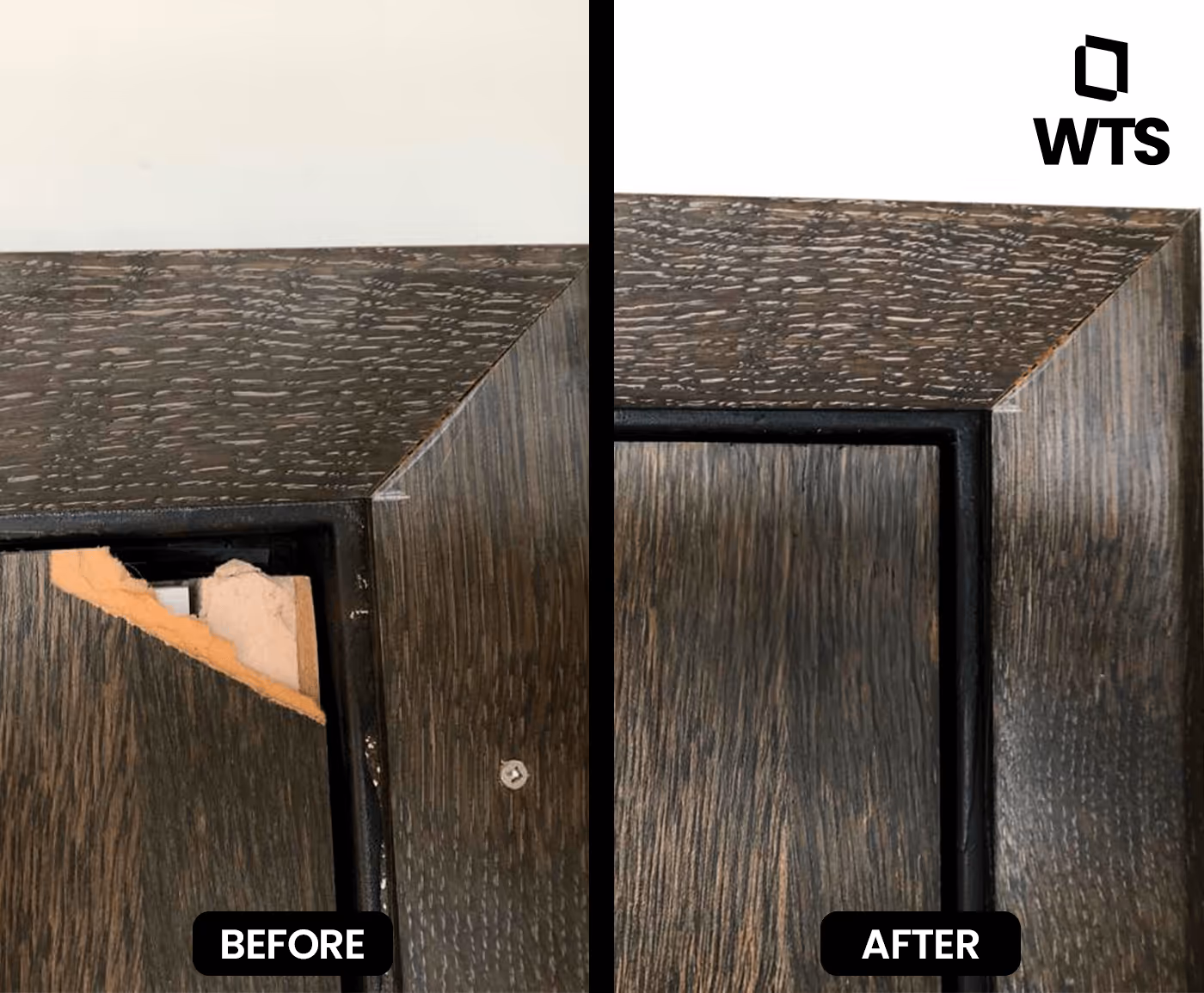 Before and After - Entrance wooden door
