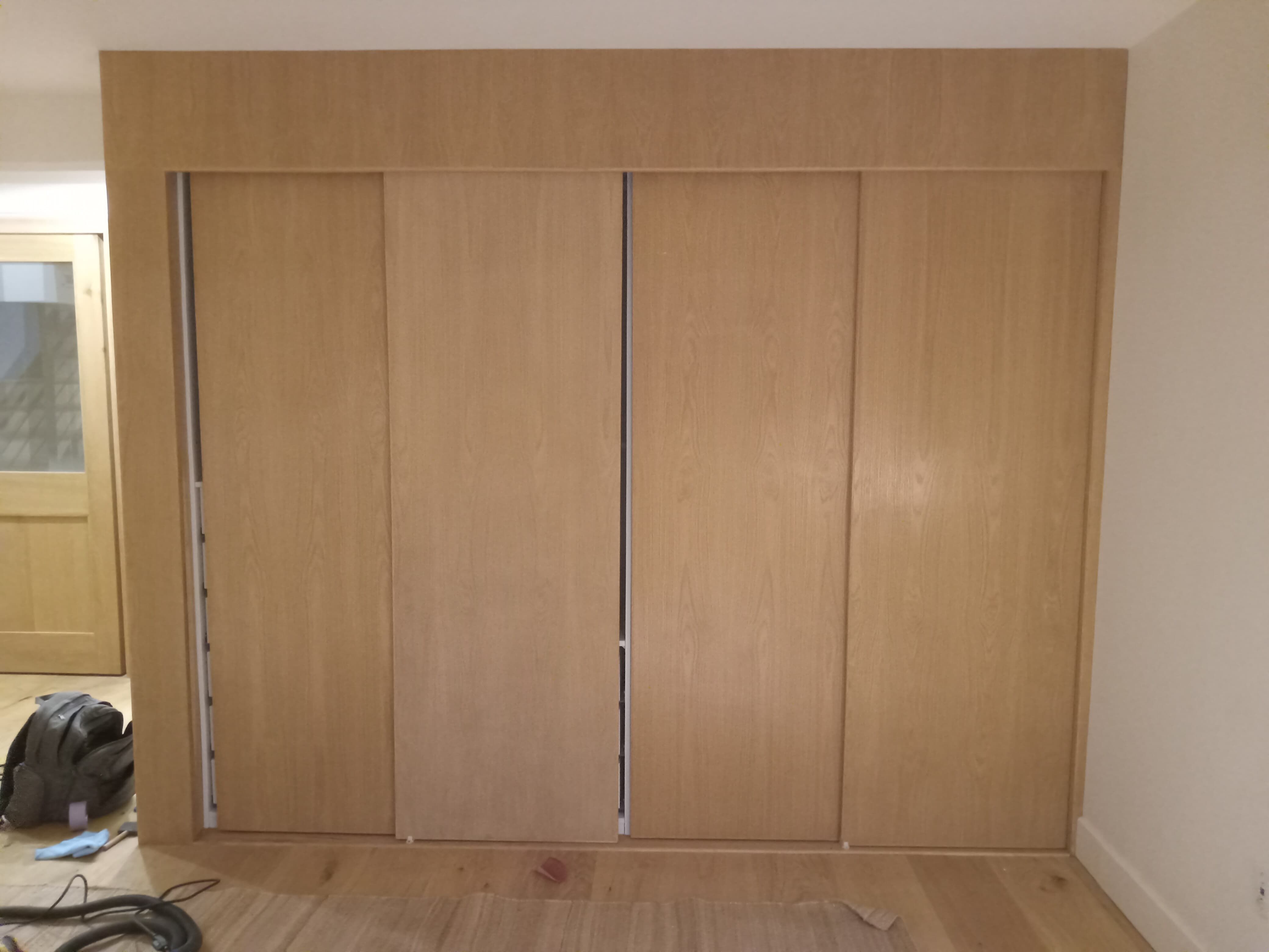 The completed millwork restoration showing the primary repaired area in flawless condition