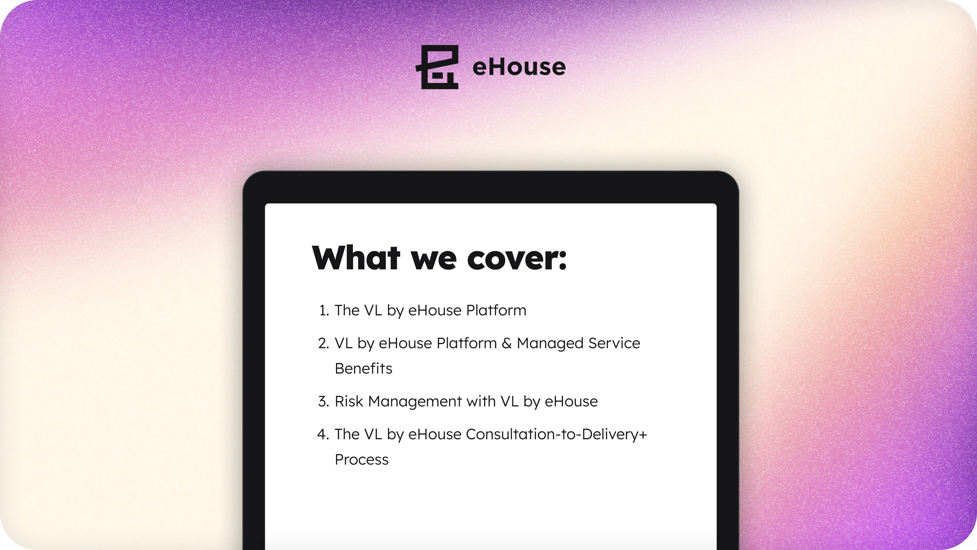 Cover image for the The ROI of the VL by eHouse Platform downloadable resource from eHouse Studio