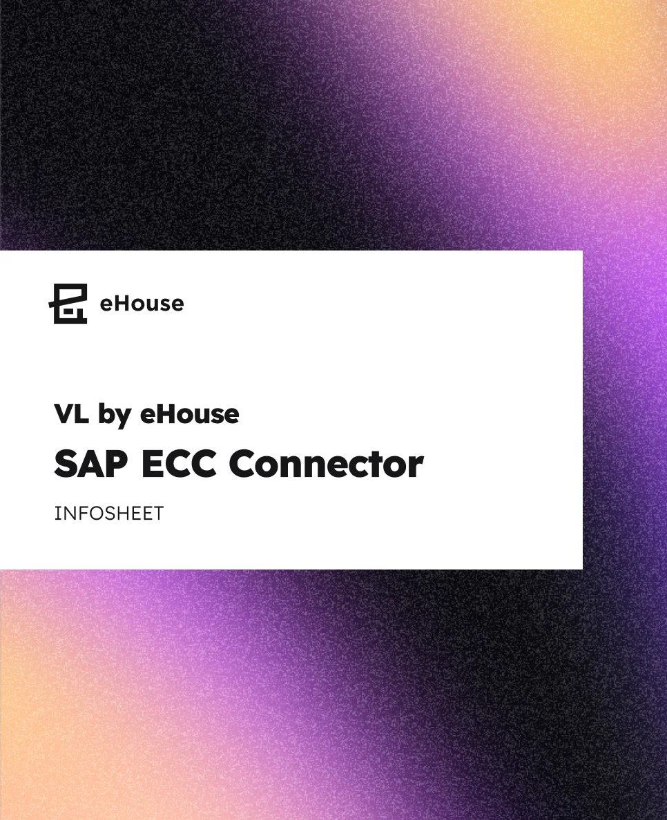 Cover image for the VL by eHouse | SAP ECC Connector resource from eHouse Studio
