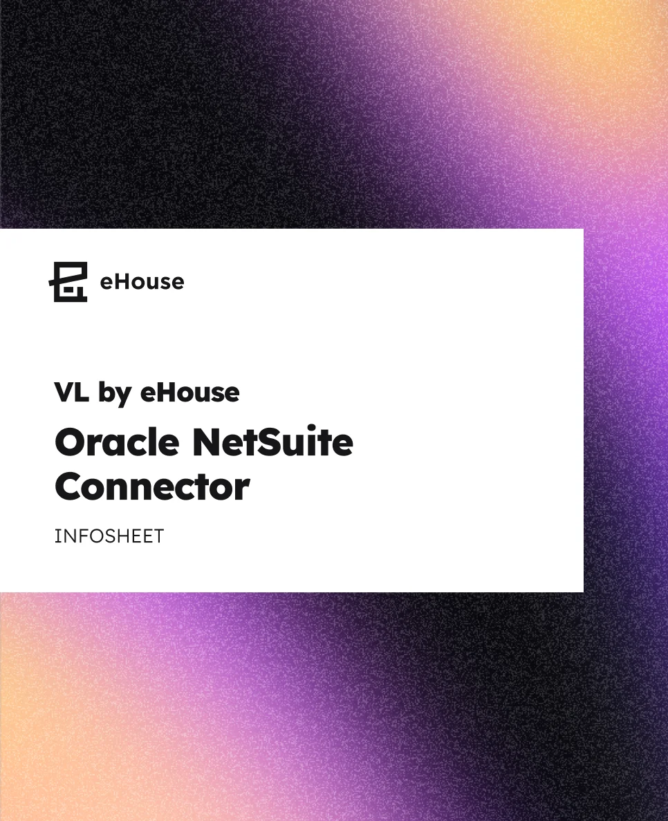 Cover image for the VL by eHouse | Oracle NetSuite Connector resource from eHouse Studio
