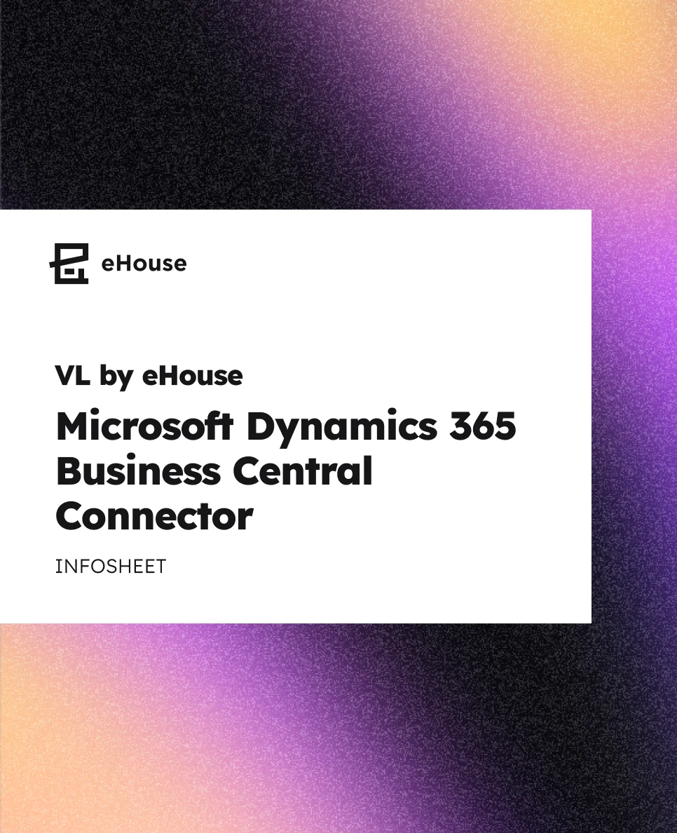 Cover image for the VL by eHouse | Microsoft Dynamics 365 Business Central Connector resource from eHouse Studio