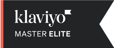 Klaviyo Master Elite Partner badge
