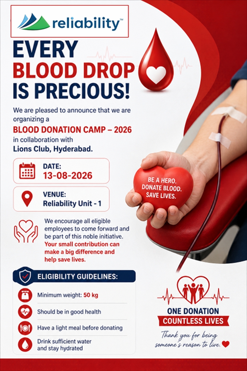 Every Blood Drop is Precious – REI Blood Donation Camp 2026