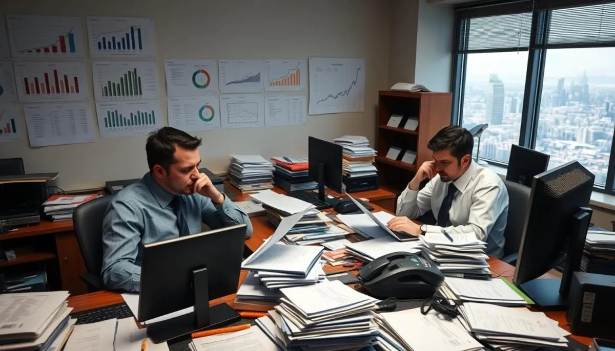 Debt collectors at work