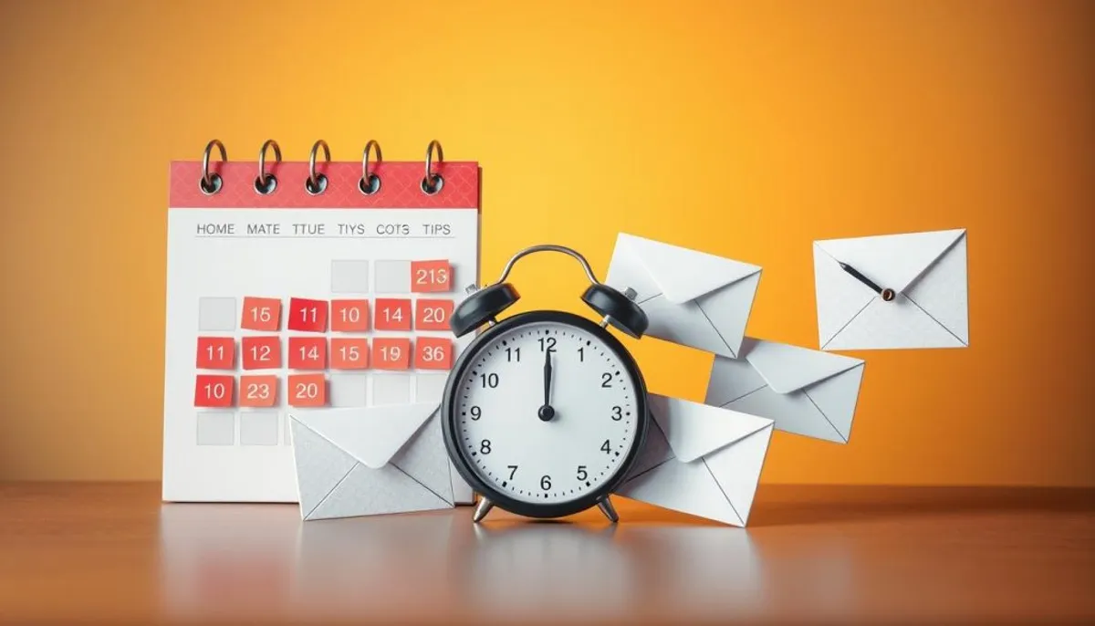Payment reminder email timing