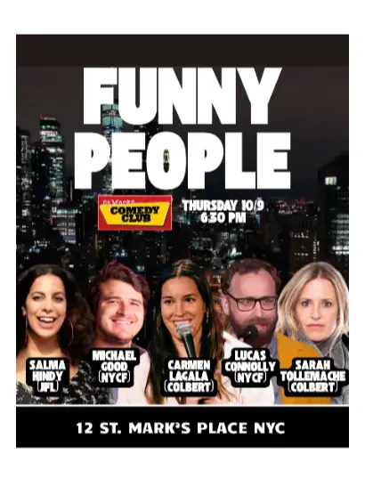 FUNNY PEOPLE on St. Marks!
