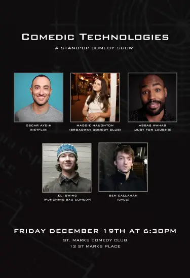 LIVE STAND UP COMEDY MEETS TECH